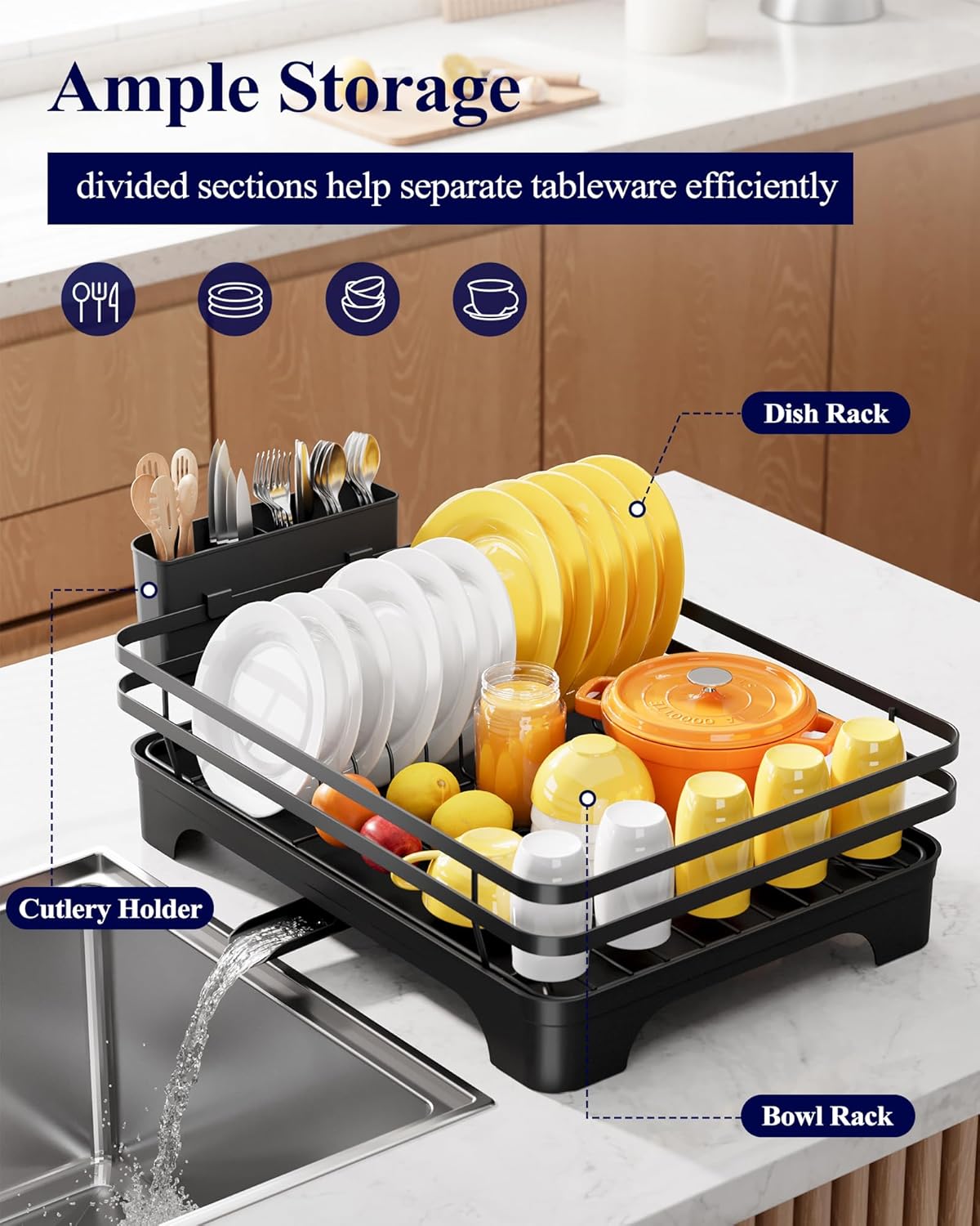 Detalle 2 de Kitsure Dish Drying Rack 15.7-inch