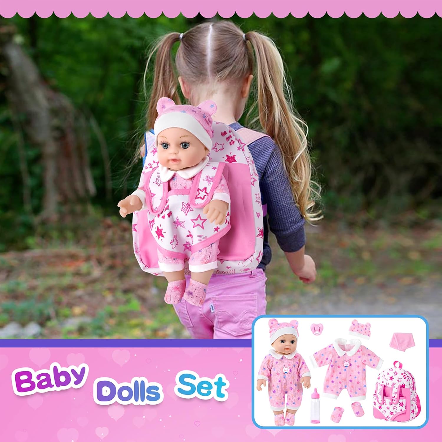 Thumbnail 6 de BDDOLL 12" Baby Doll for Toddlers