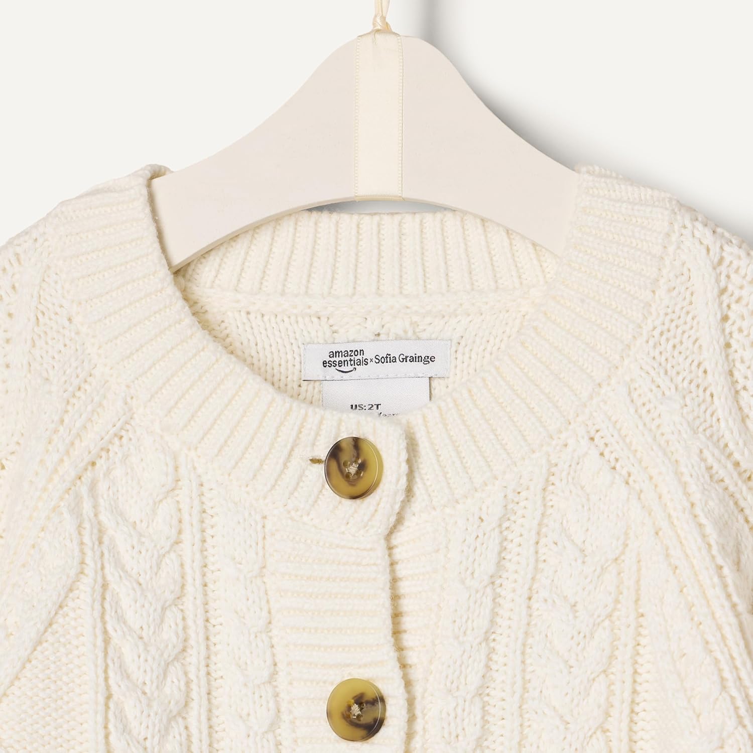 Thumbnail 4 de Cardigan da pescatore unisex bimbi Amazon Essentials x Sofia Grainge in morbida maglia di cotone