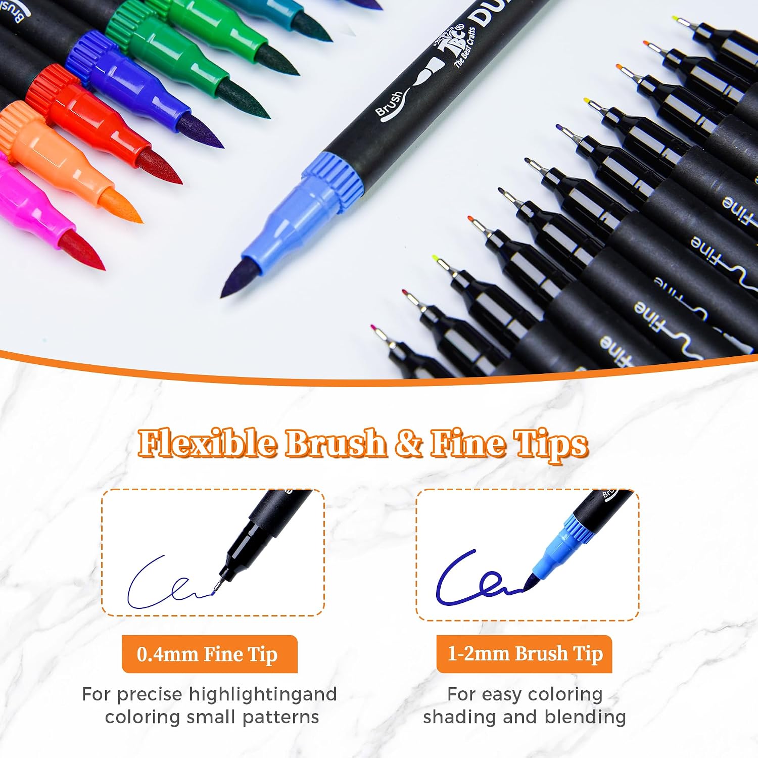 Thumbnail 2 de Dual-Tip Art Markers, 72 Colors