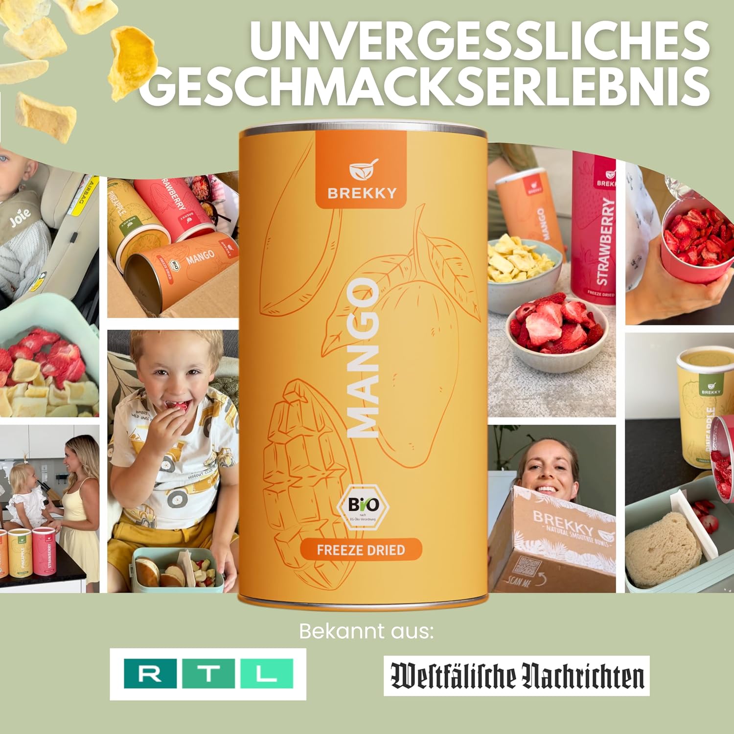 Thumbnail 3 de BREKKY Gefriergetrocknete Mango BIO