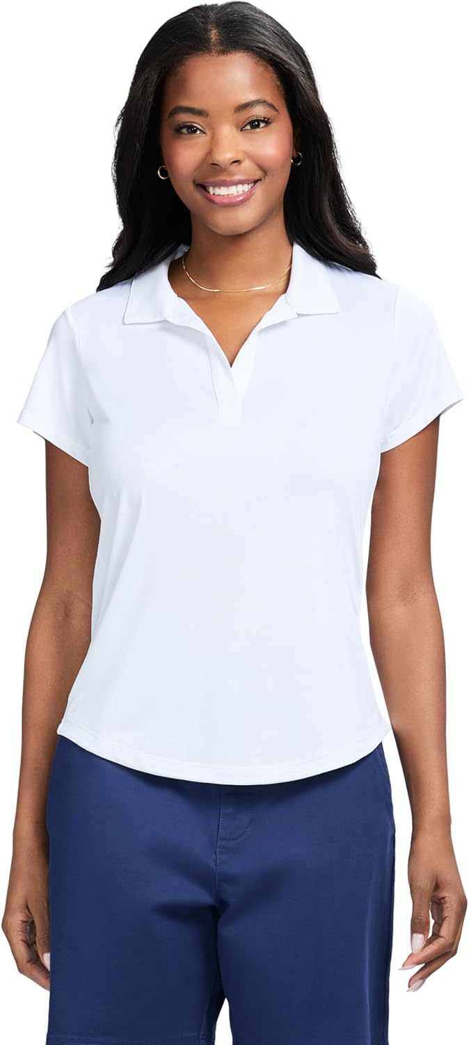 Thumbnail 5 de IZOD Stretch Short-Sleeve Polo for Women