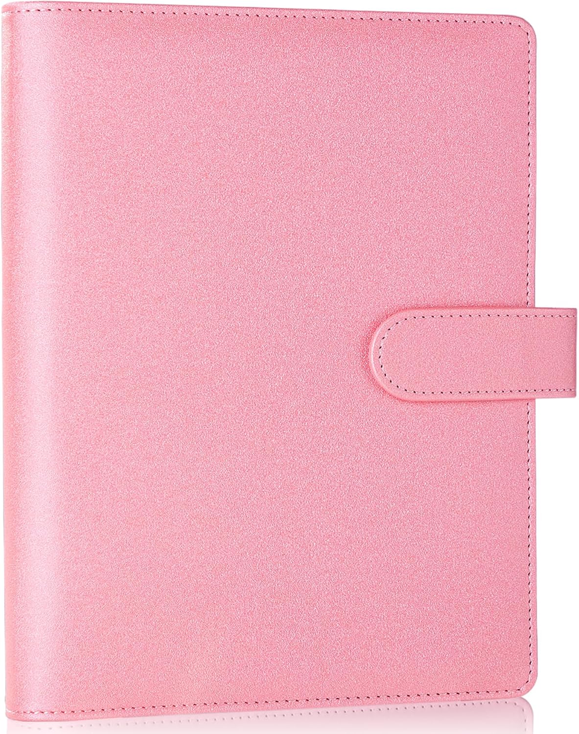 Detalle de Antner ANTNer-RINGBINDER-A5 A5 6-Ring Planner Binder, Glitter Pink PU Leather