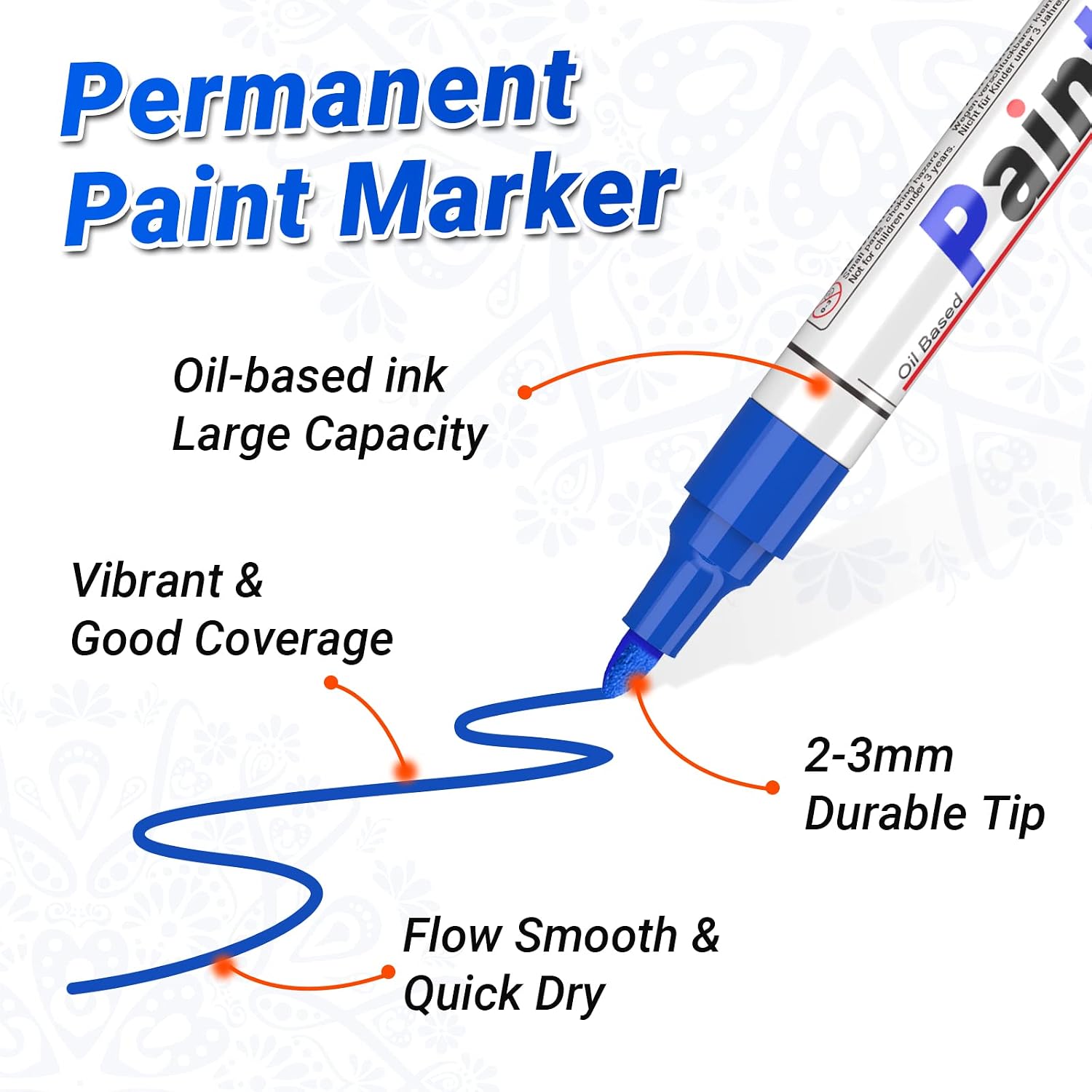 Thumbnail 3 de Permanent Marker Set 12 Farben 2–3mm 🎨