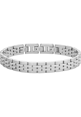 Detalle de Fossil Pulsera para hombre en acero o piel con cierre desplegable