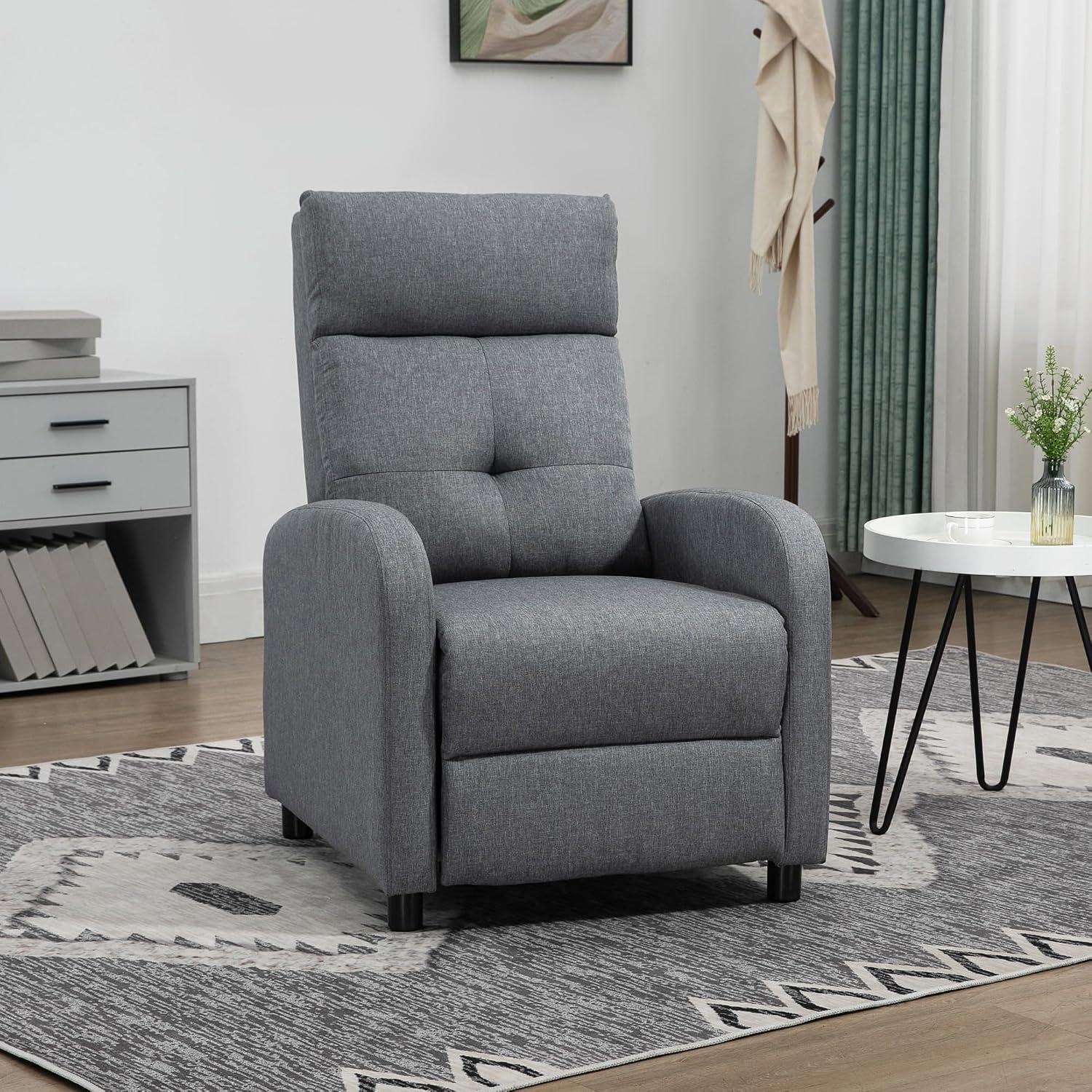 Thumbnail 5 de HOMCOM Sillón Relax Reclinable 155° Gris