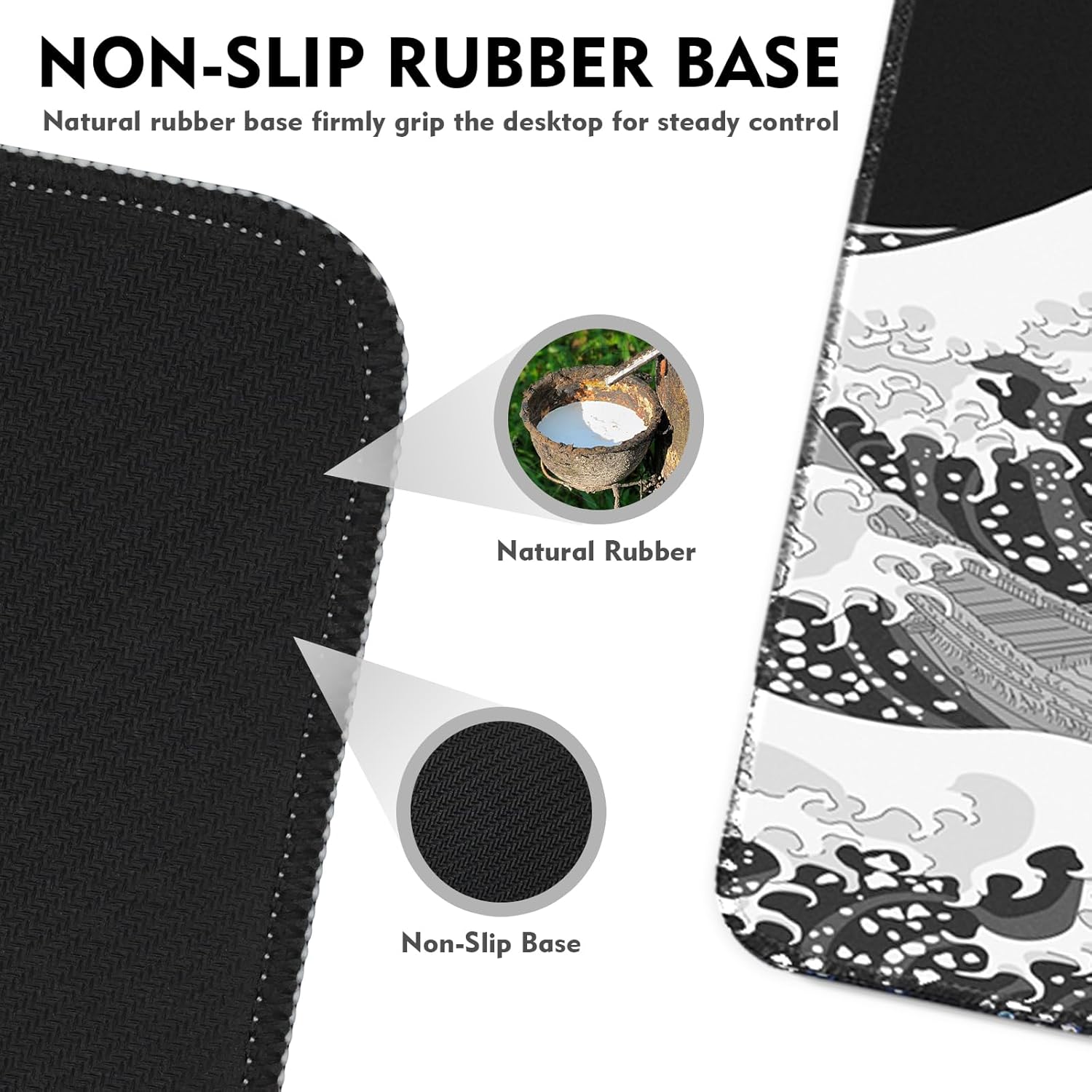 Thumbnail 2 de Giecy Tapis de souris gaming XXL 800 x 300 mm avec base antidérapante