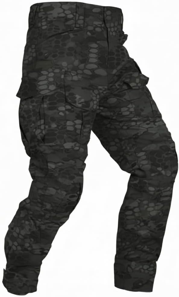 Detalle de VATINNT Men's Hiking Tactical Trousers: Waterproof Camouflage Cargo Pants for Outdoors