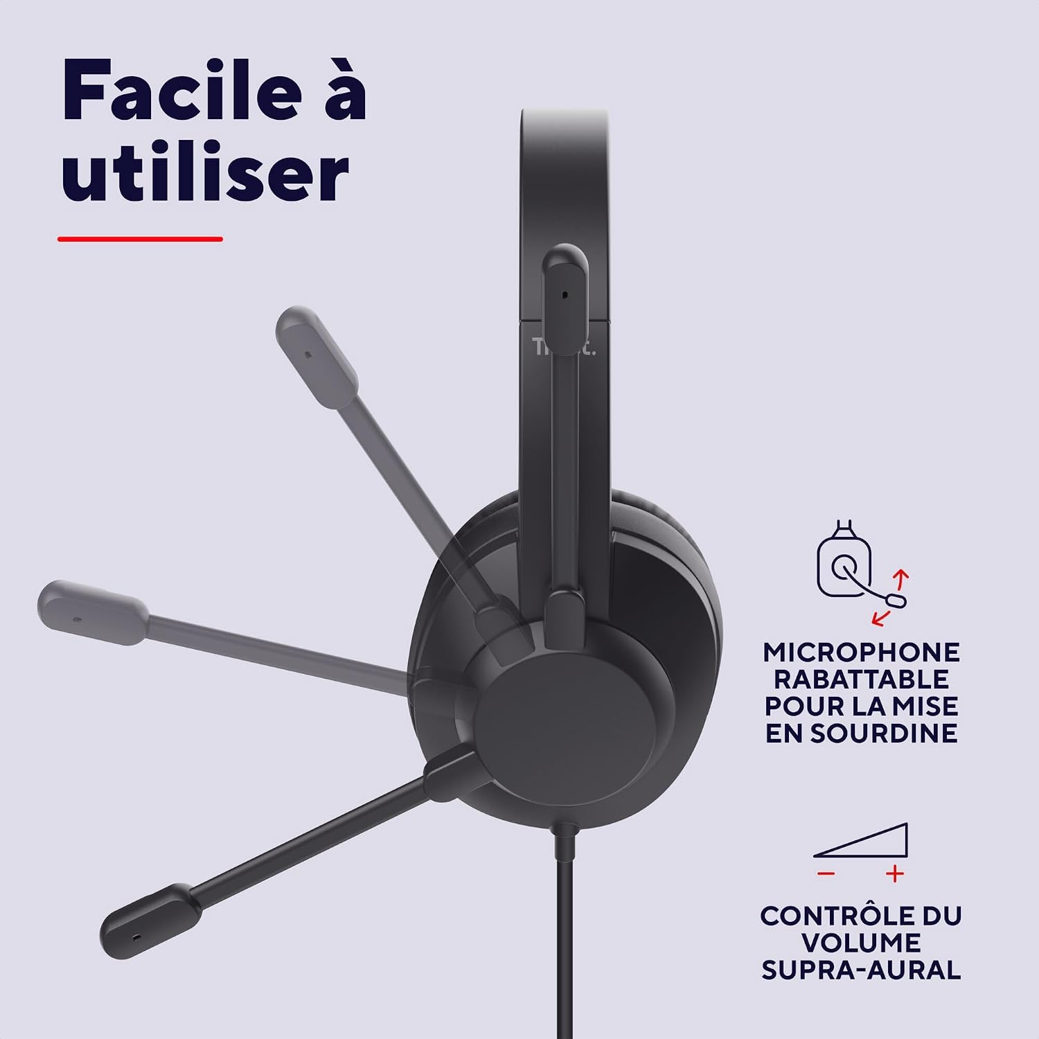Detalle de Trust Roha II Max Casque USB-C 1,8 m