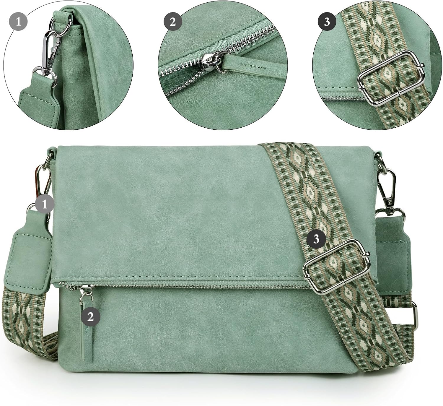 Detalle 1 de Gladdon borsa tracolla da donna 24,5 cm