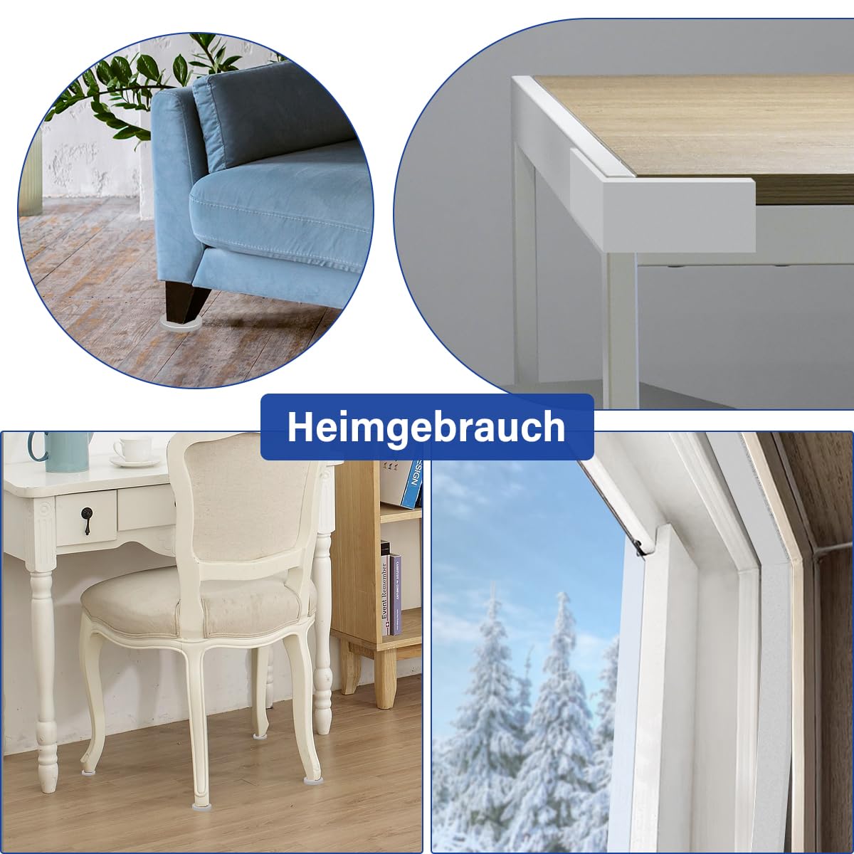 Thumbnail 6 de Selbstklebende Zellkautschuk-Schaumstoffrolle 300 mm × 3 m × 6 mm – DIY-Platte, Weiß