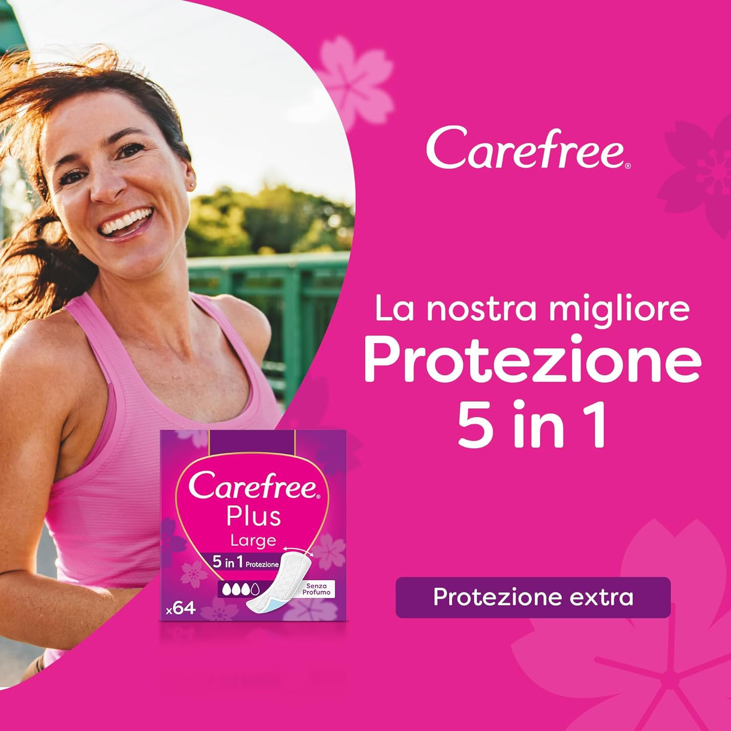 Thumbnail 1 de Carefree Salvaslip Plus Large Senza Profumo – confezione da 64 salvaslip ultra sottili, protezione 5in1