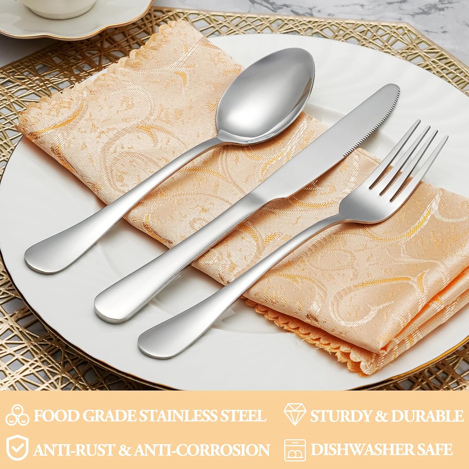 Detalle de MUTNITT 20-Piece Silverware Set 🍴