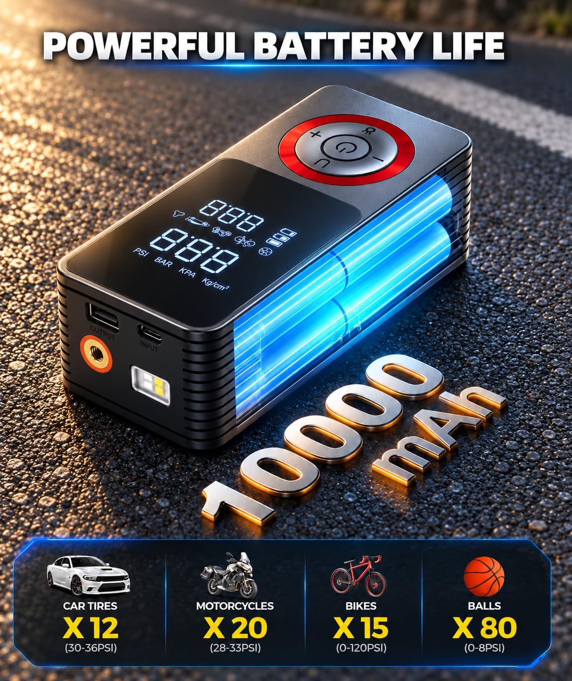 Detalle 2 de ST10 Portable Tire Inflator