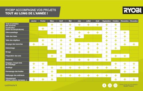 Detalle de RYOBI Broyeur de Végétaux 2500 W RSH2545B – Bac 40 L, Roues, Système à Couteaux