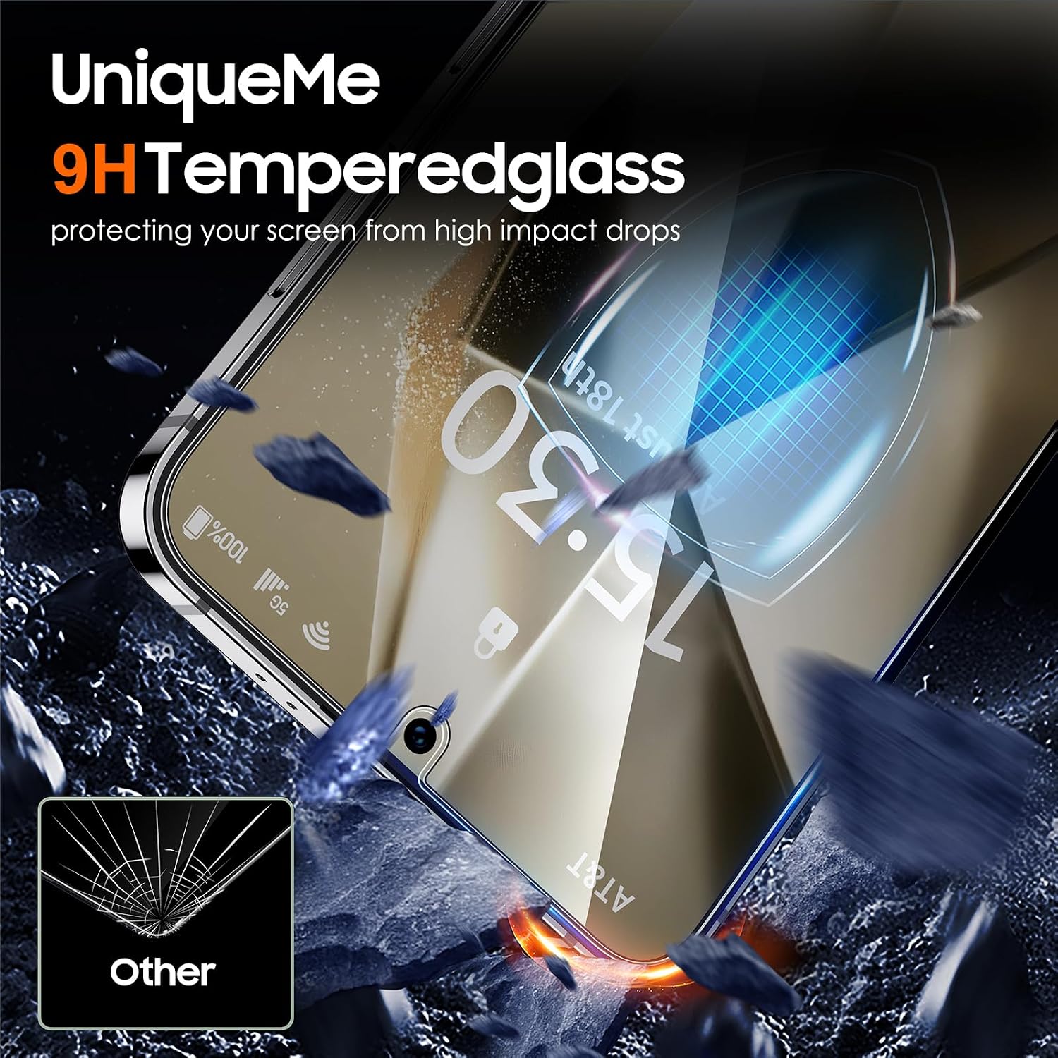 Detalle de UniqueMe 2+2 tempered glass for S24 Plus