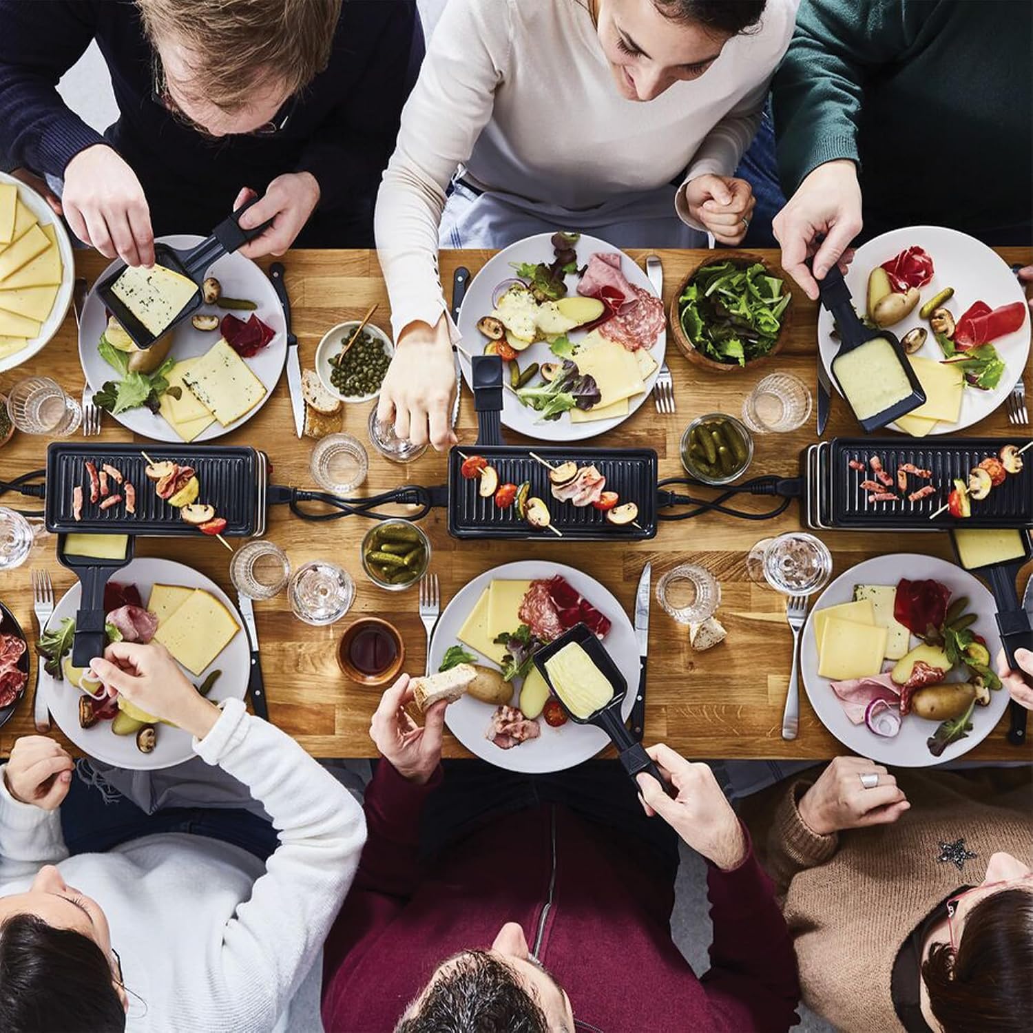 Detalle de Tefal Plug & Share Grill YY5249FB modulaire raclette met grillplaat