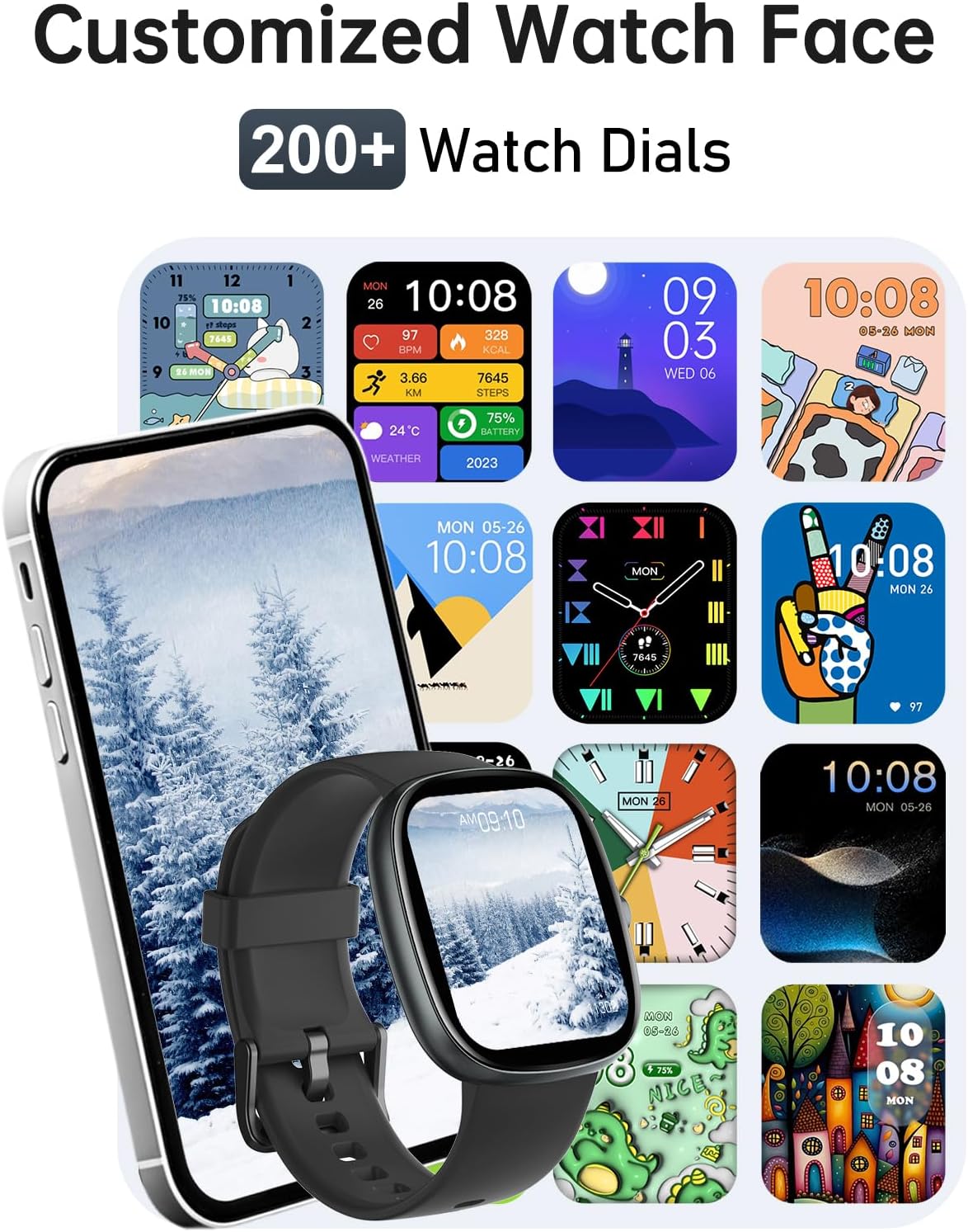 Thumbnail 5 de HUAKUA Smart Watch 1.85" HD