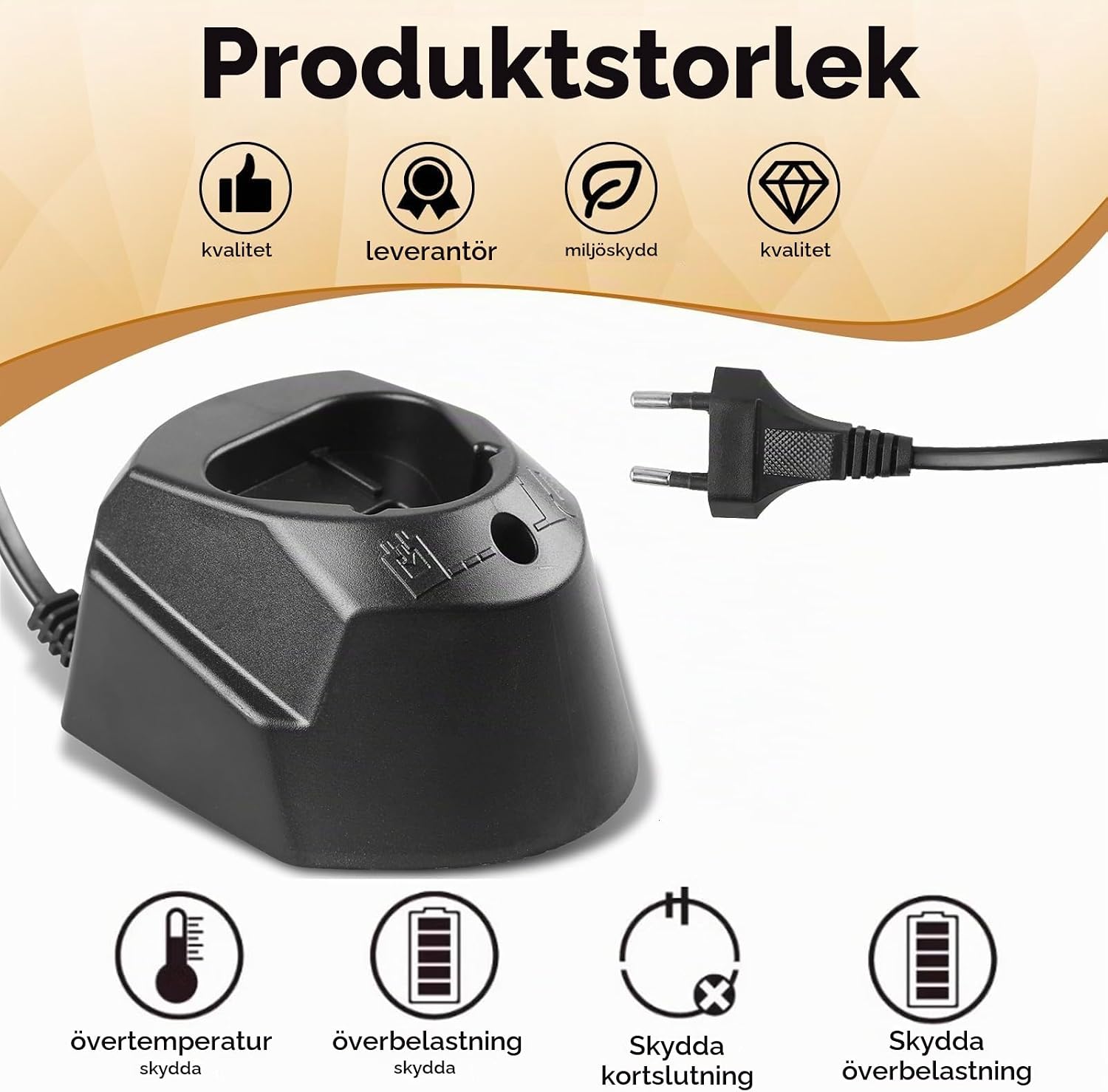 Detalle 2 de HOSPAOP HBO12v batteriladdare för Bosch 10,8–12 V med LED-indikator