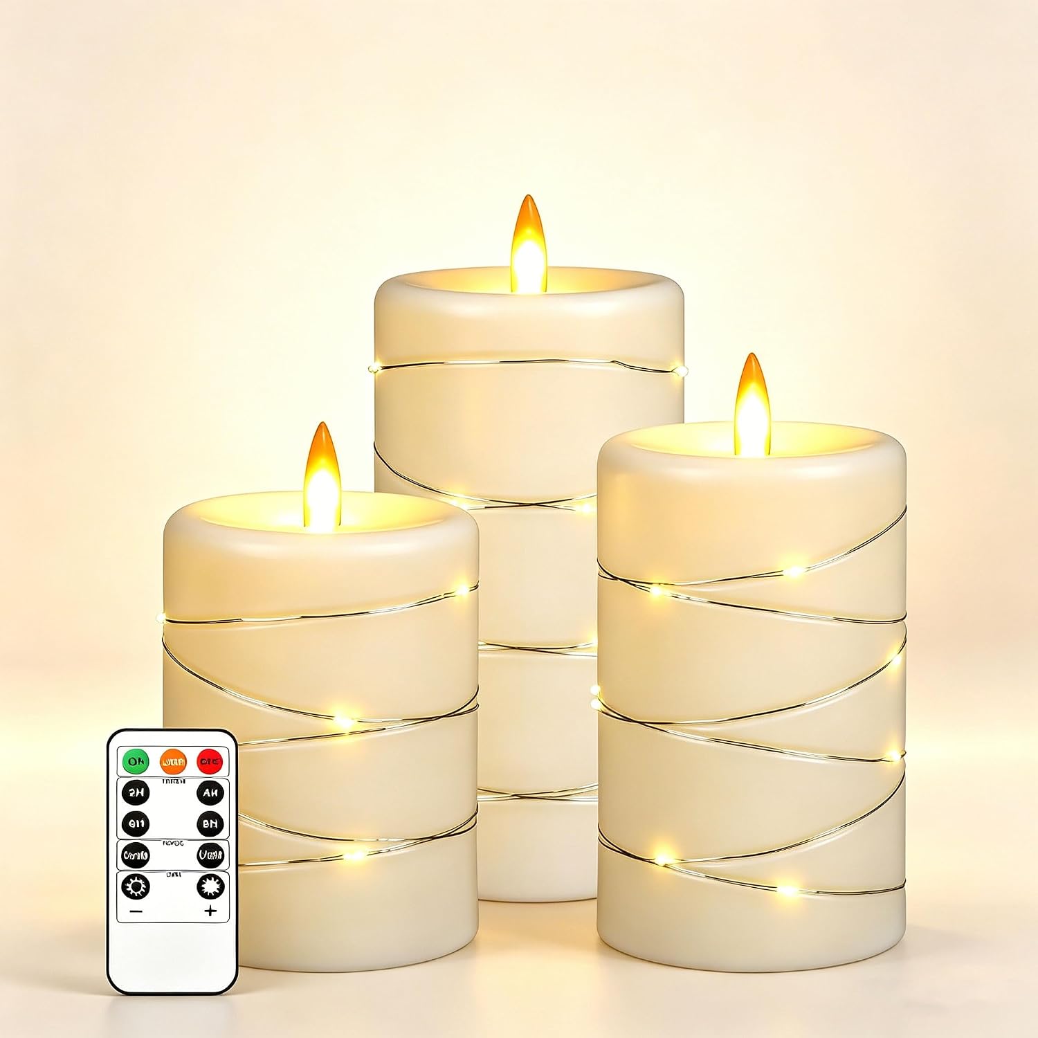 Detalle de Da by LED Candle Light 3-Pack with Remote