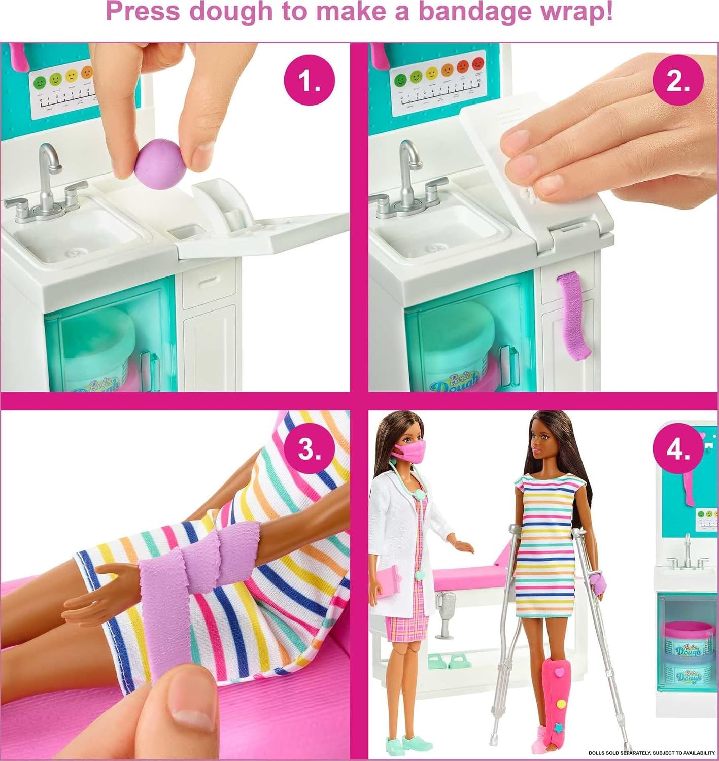 Detalle 2 de Barbie Fast Cast Clinic playset, 12-inch