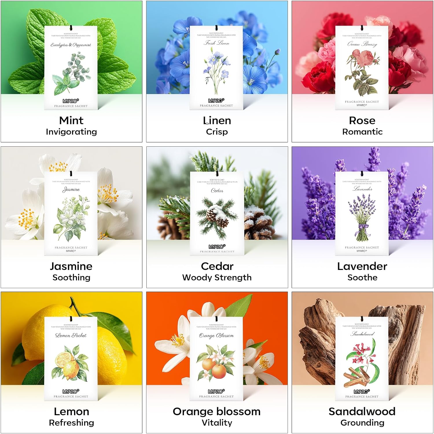Thumbnail 6 de MYARO 12-Pack Cedar Sachets