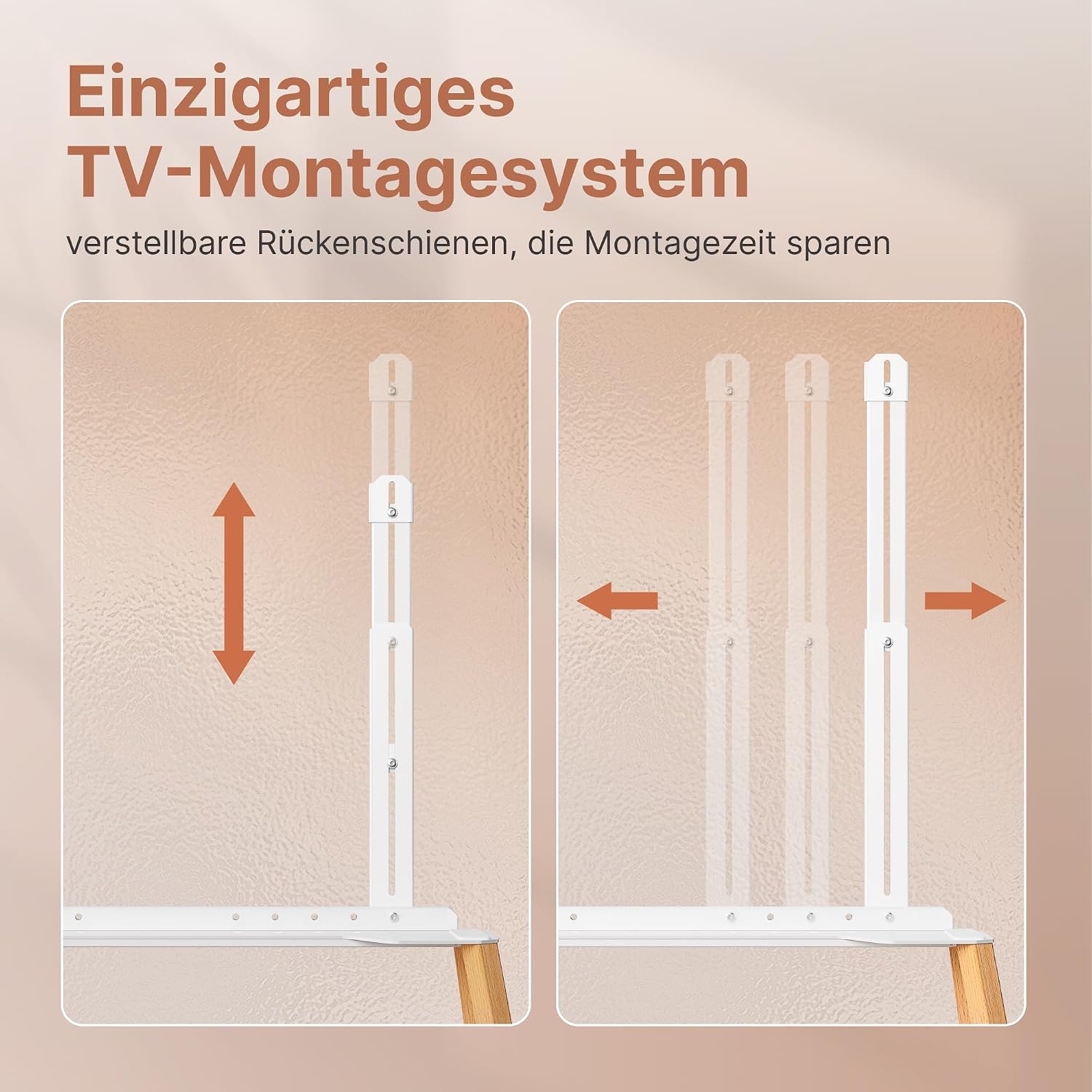 Detalle de ECOTINY TV Ständer mit Rollen bis 40 kg