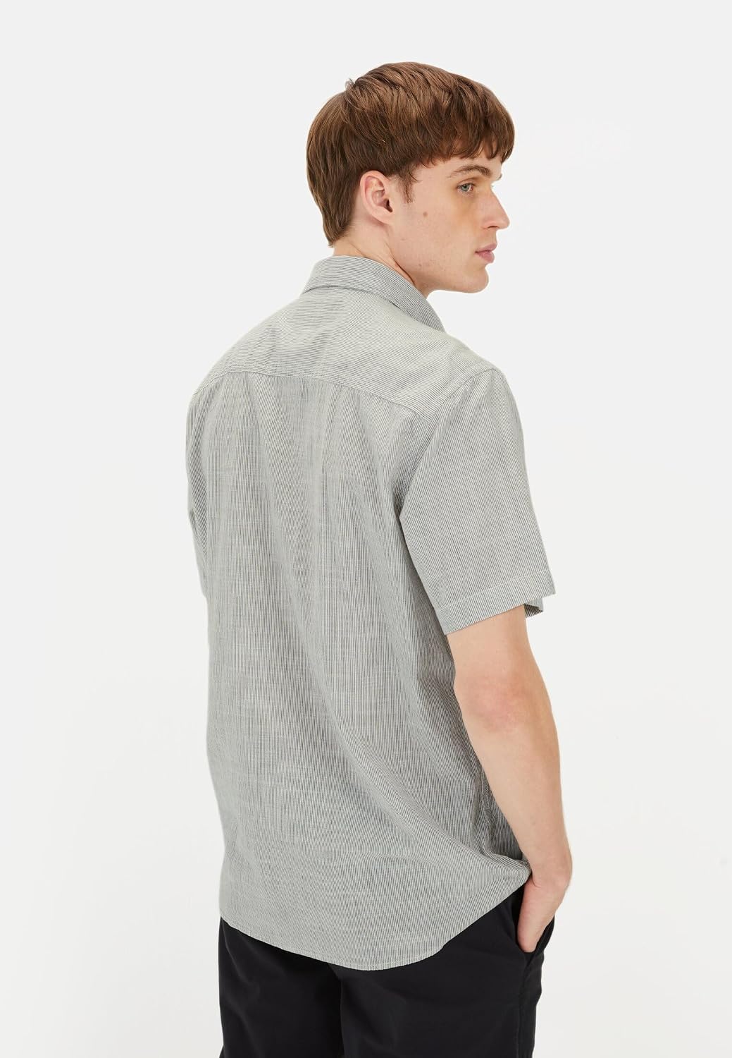 Detalle de Camel Active Herren Kurzarmhemd mit Strukturmuster