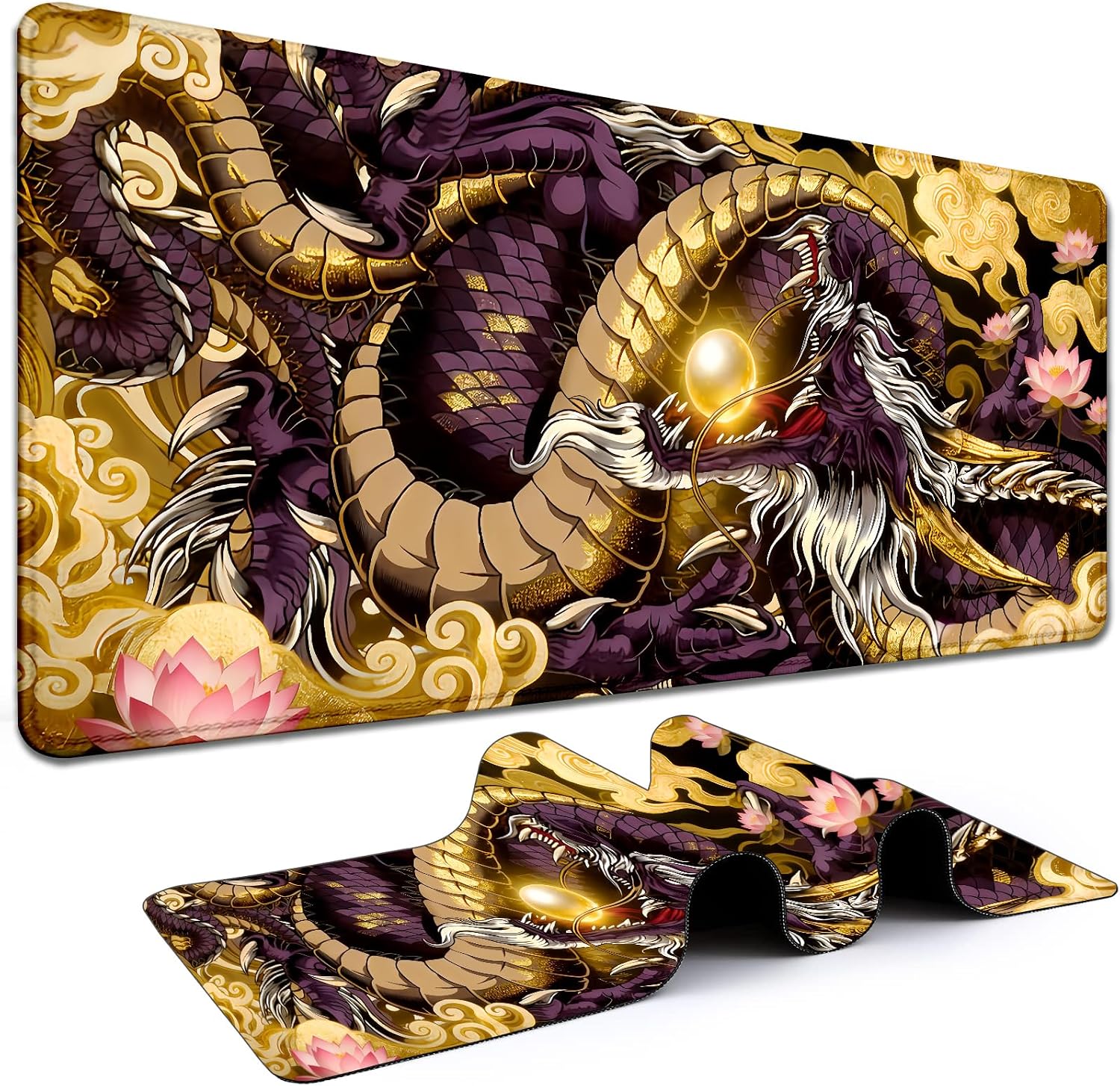 Detalle de Anime Dragon Desk Mat 31.5 x 11.8 Inches