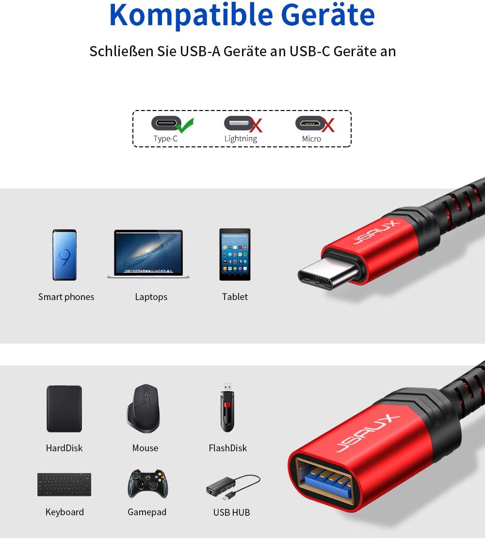 Thumbnail 6 de JSAUX Adaptateur USB C vers USB 3.0