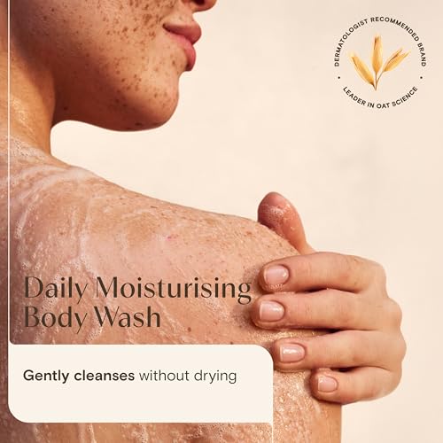 Detalle 2 de Aveeno Daily Moisturising Body Wash for Sensitive Skin (1x 500ml) – Gentle Cleanse with Colloidal Oats