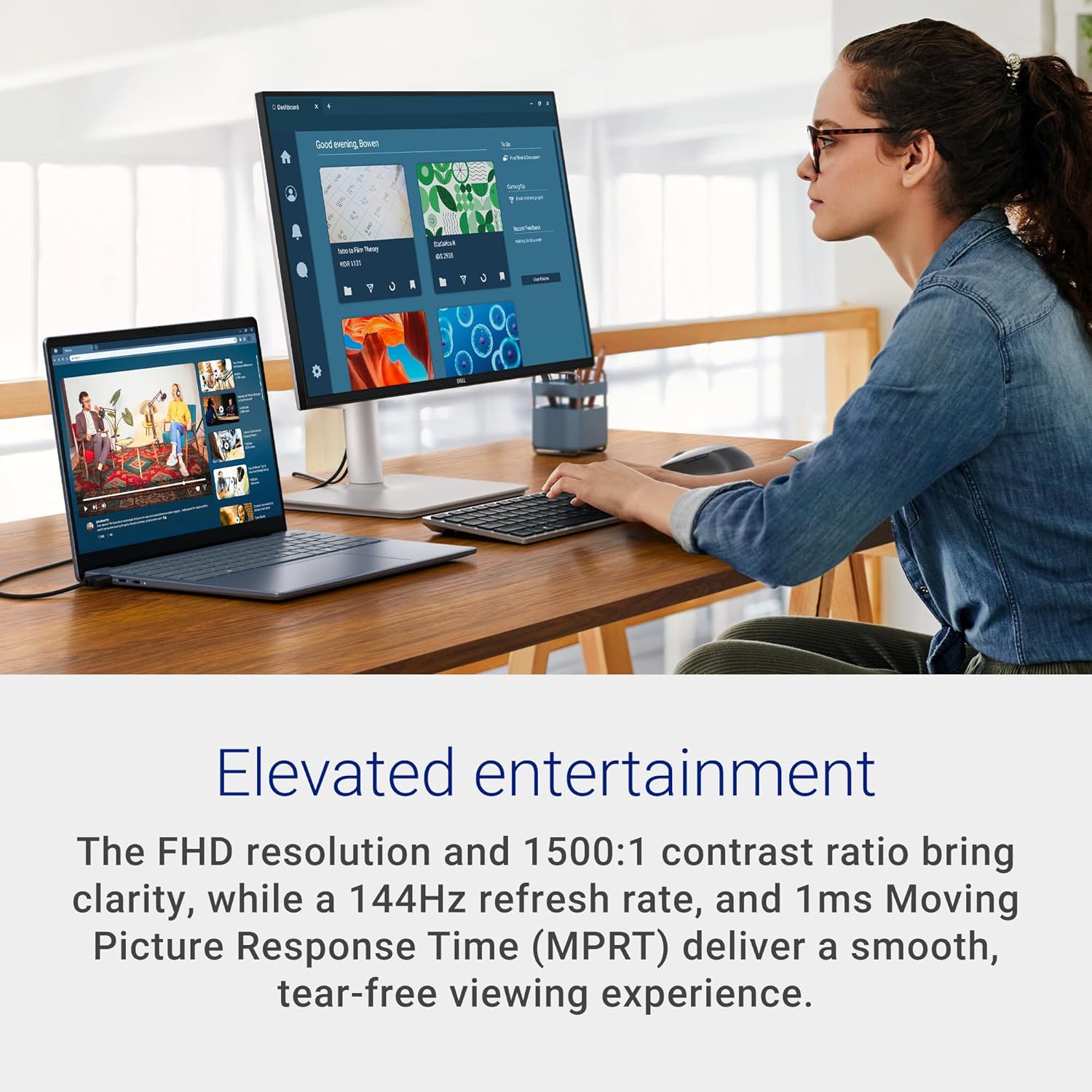 Detalle de Dell 24 Plus Monitor S2425HSM – 23.8" FHD, 144Hz, 1ms MPRT, IPS with FreeSync