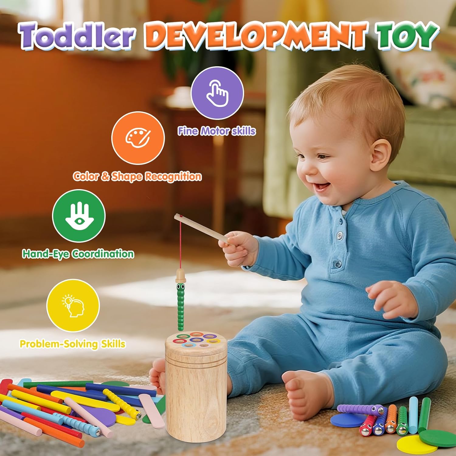 Thumbnail 3 de Haozozo Montessori Spielzeug 4-in-1