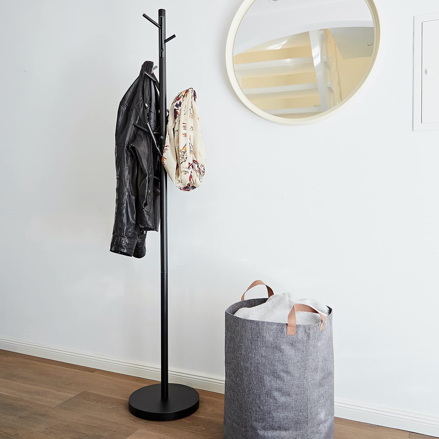 Detalle 2 de LOVE !T STORE !T Loft Metal Coat Stand, 170 cm, Matt Black, 15 Hooks