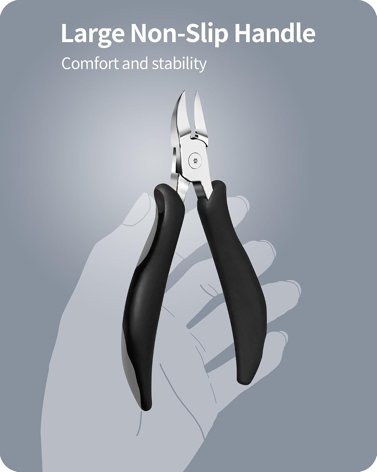 Thumbnail 3 de EBEWANLI Toenail Clippers for Thick Nails and Ingrown Nails – Heavy Duty Stainless Steel Cluver with Non-Slip Grip
