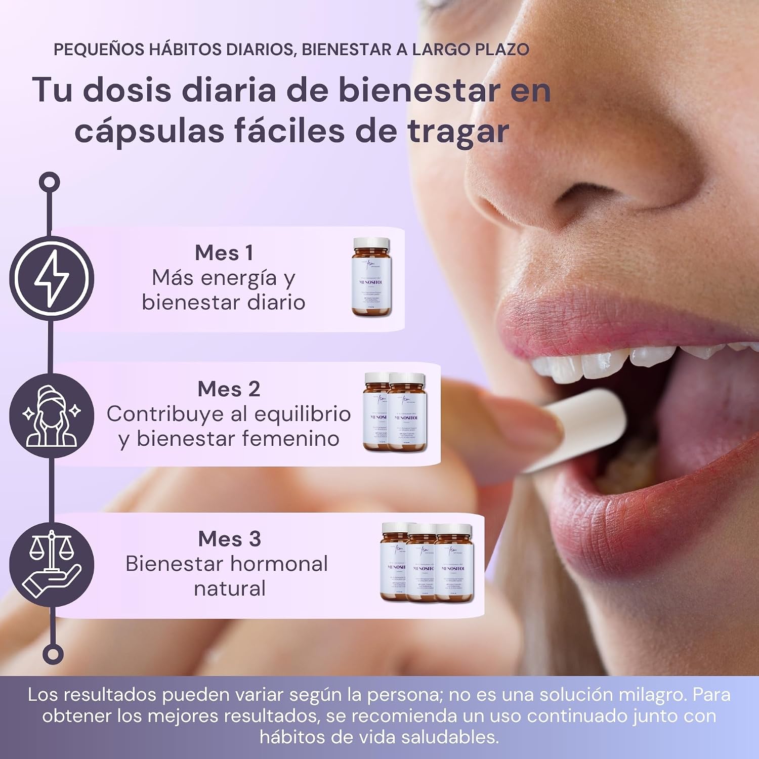 Thumbnail 4 de QSTA Menositol 19 en 1 Inositol FEM 60 cápsulas