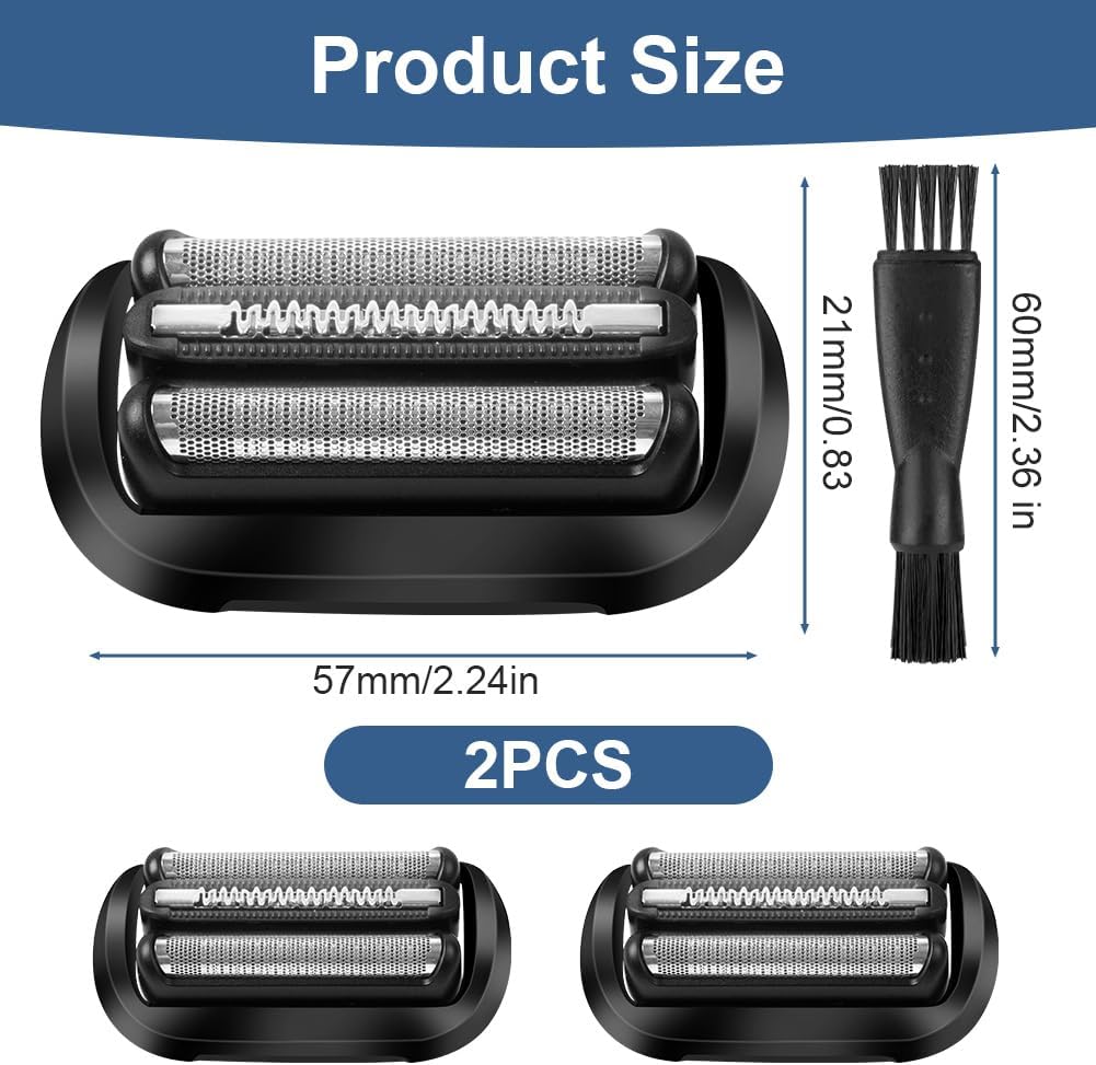 Detalle 2 de OFFCUP 53B S5/6 Replacement Shaver Heads for Braun Series 5 and 6, 2 Pack