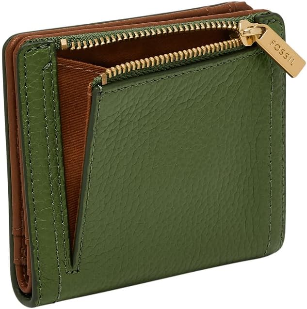 Detalle de Fossil Logan Mini-Bifold-Geldbörse: Leder- oder PU-Laufbahn für Damen