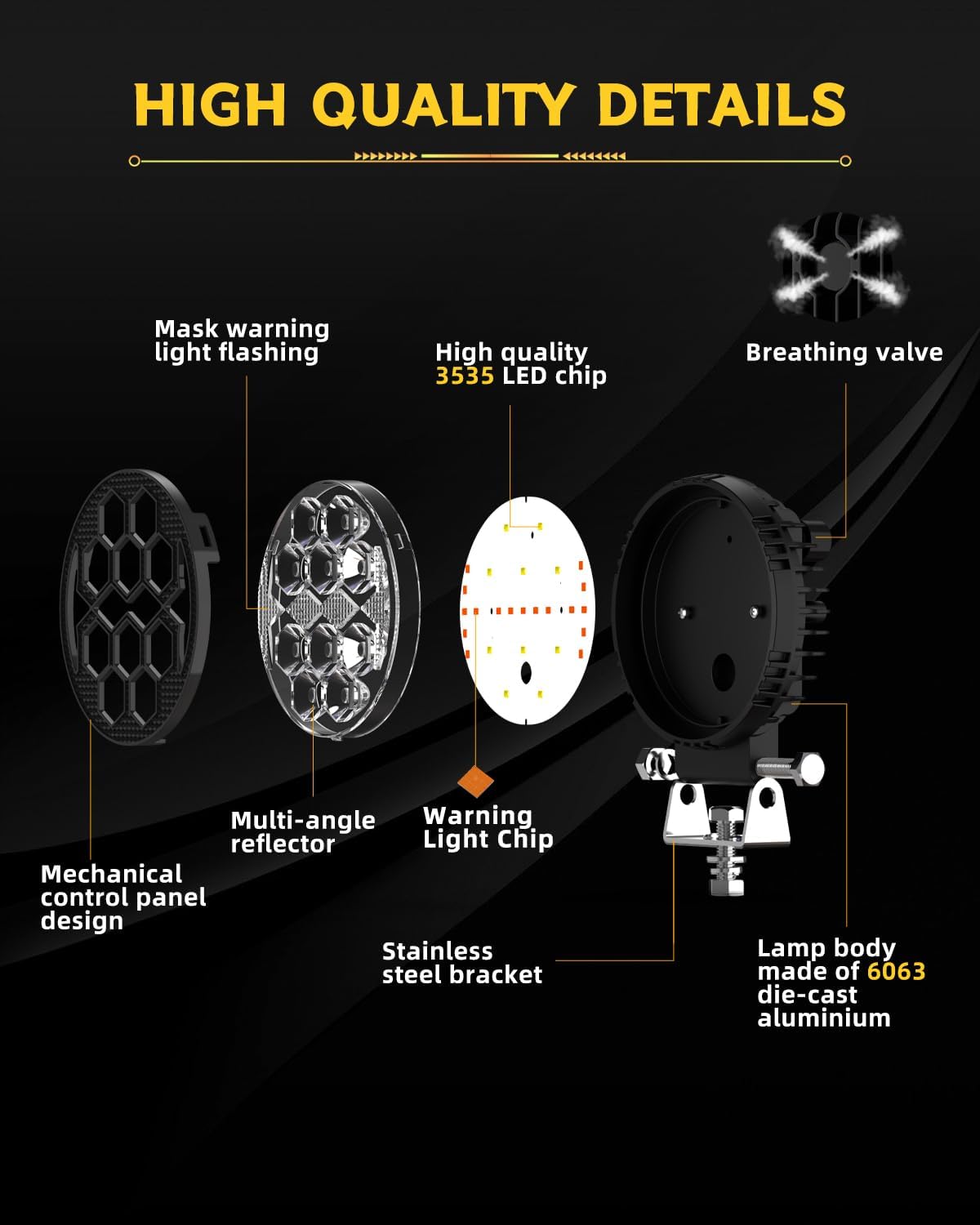 Thumbnail 4 de CO LIGHT 4 inch LED Work Light 2-pack