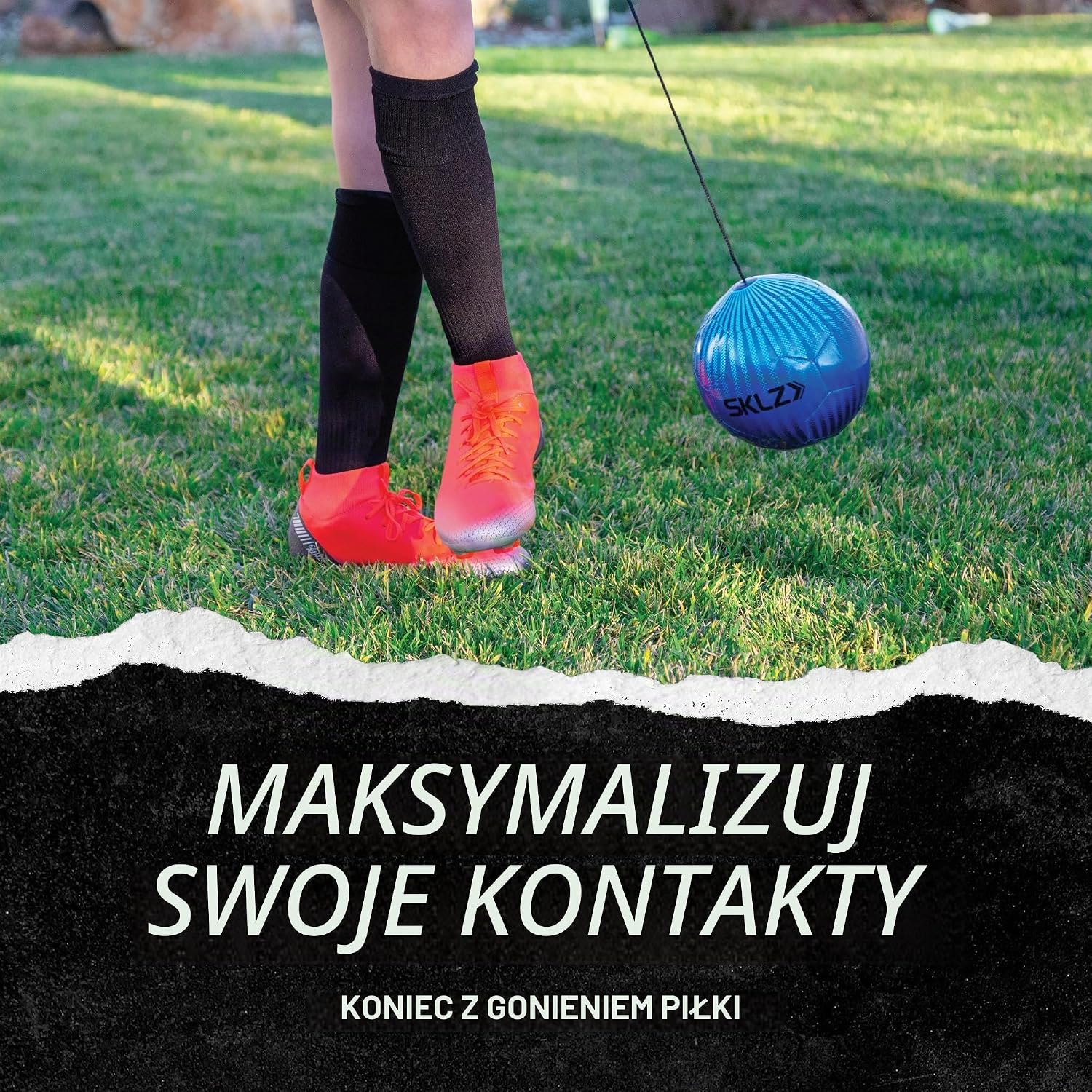 Detalle de SKLZ Star-Kick Touch Trainer – trenażer piłkarski z piłką rozmiaru 1