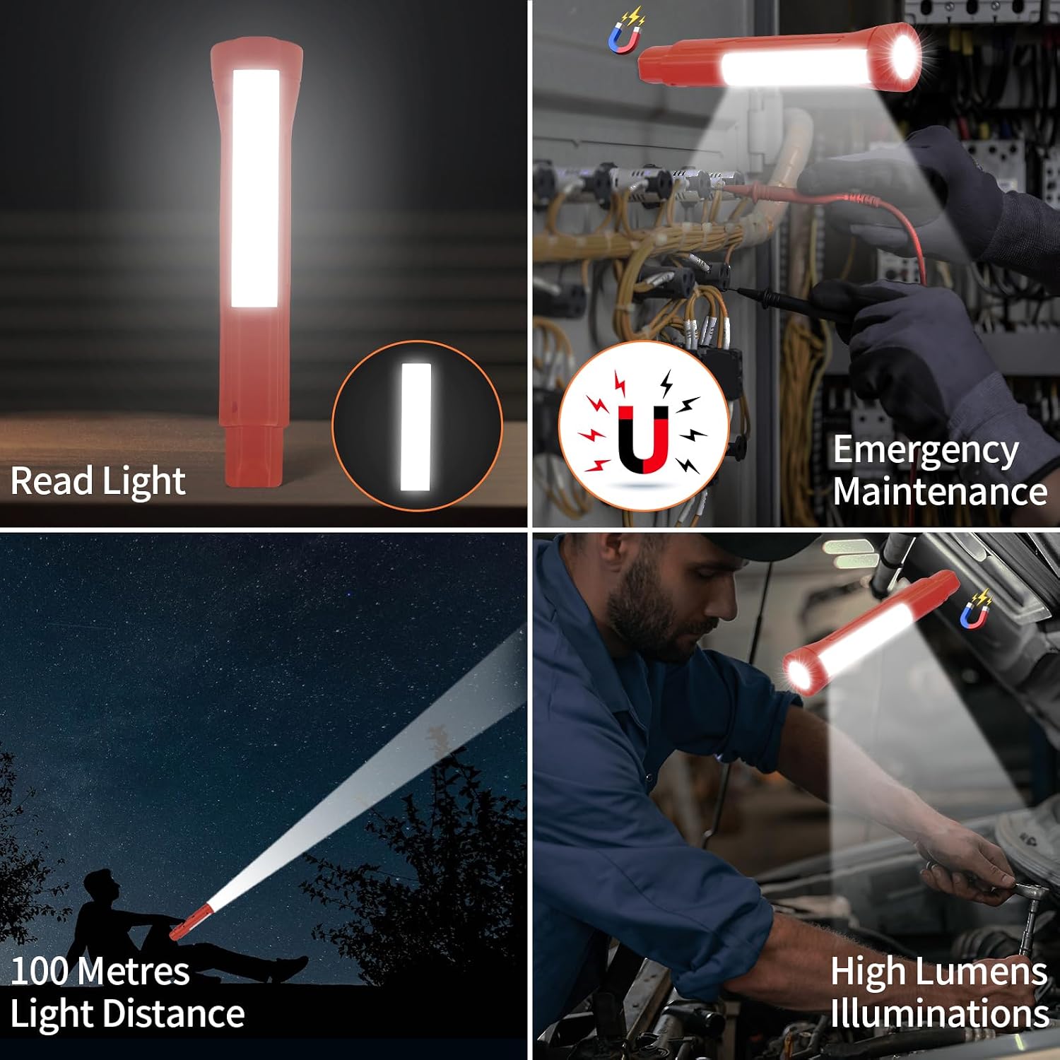 Detalle 2 de KnLnny Ware Strumento 5in1 Evacuazione Auto: rompivetro, tagliacinture, luce emergenza e magnete
