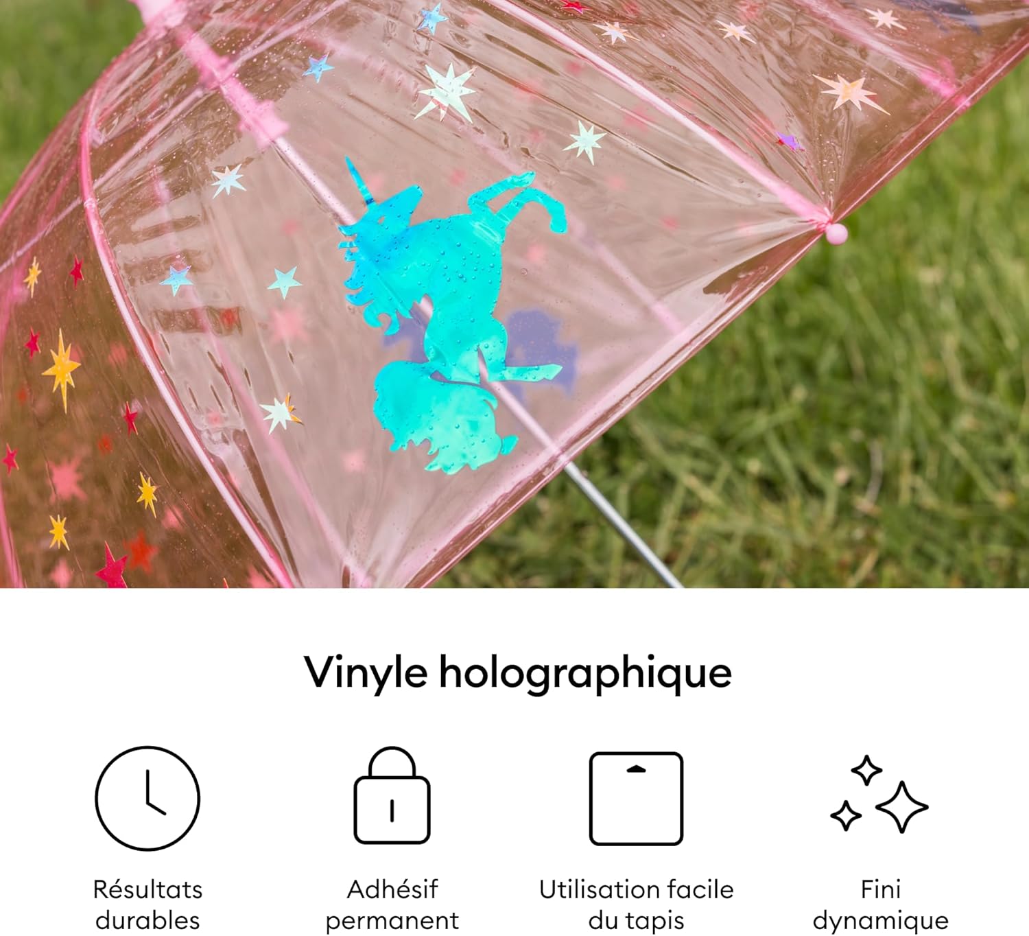 Thumbnail 1 de Vinyle Holographique Cricut 30x120 cm 📷