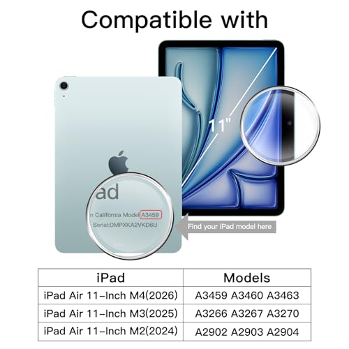 Thumbnail 1 de JETech protector de pantalla de vidrio templado 9H para iPad Air de 11 pulgadas M4/M3/M2 (2 unidades)