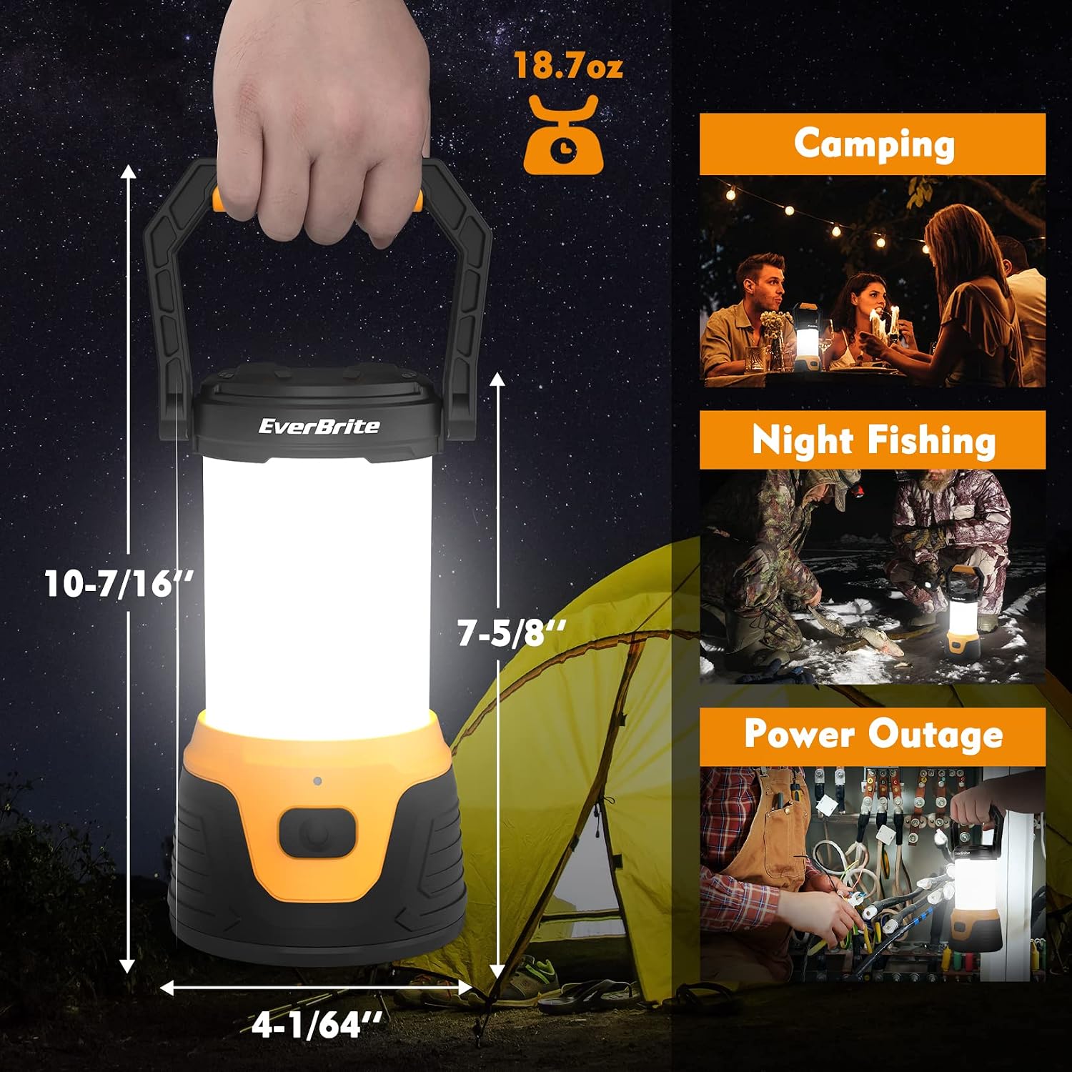 Detalle 1 de EverBrite Camping Lantern 1000 Lumen