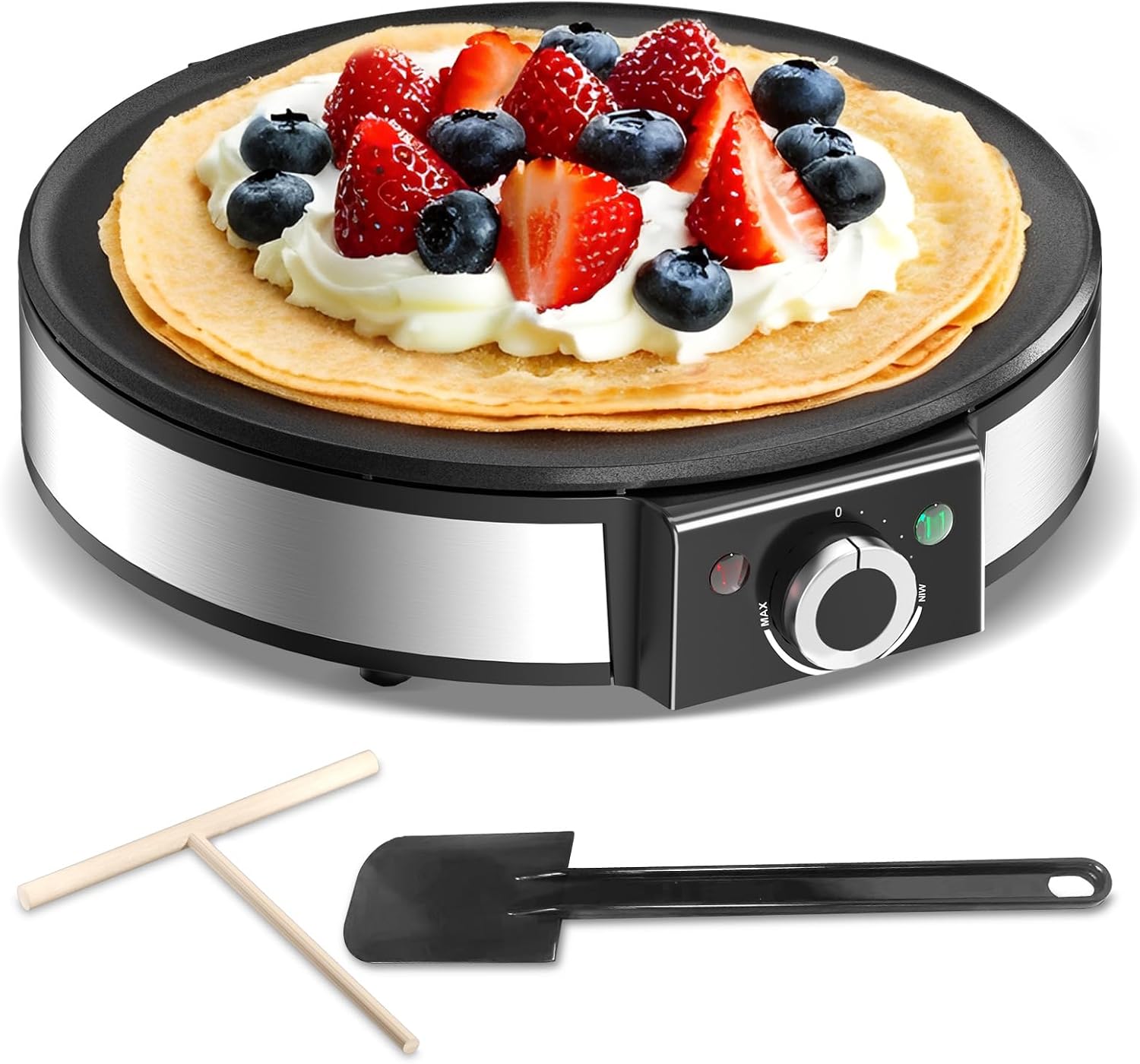 Thumbnail 6 de SNAILAR Crepiera elettrica 800 W, 20 cm