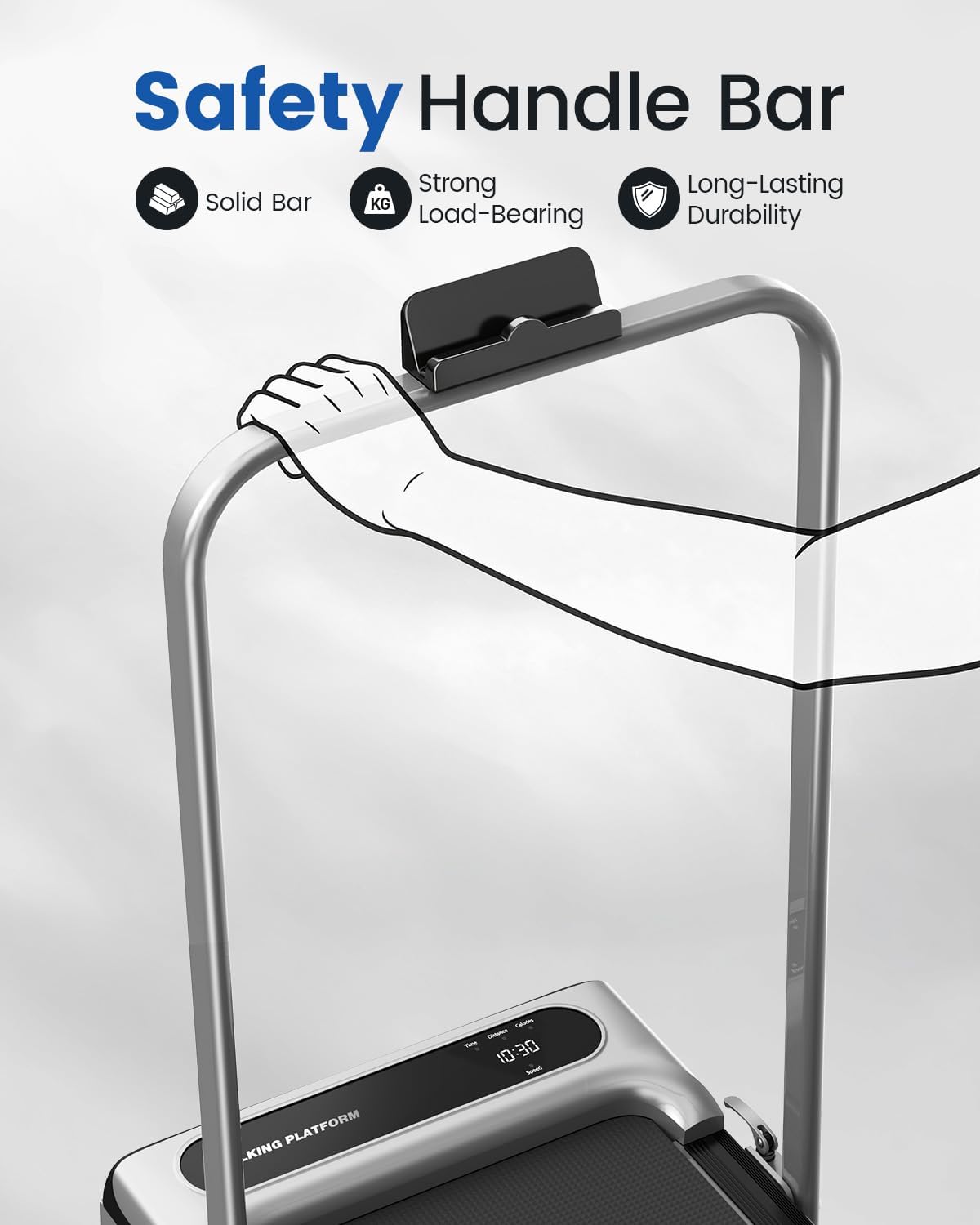 Thumbnail 1 de Viamotion Walking Pad Treadmill for Home with Incline and Handle Bar