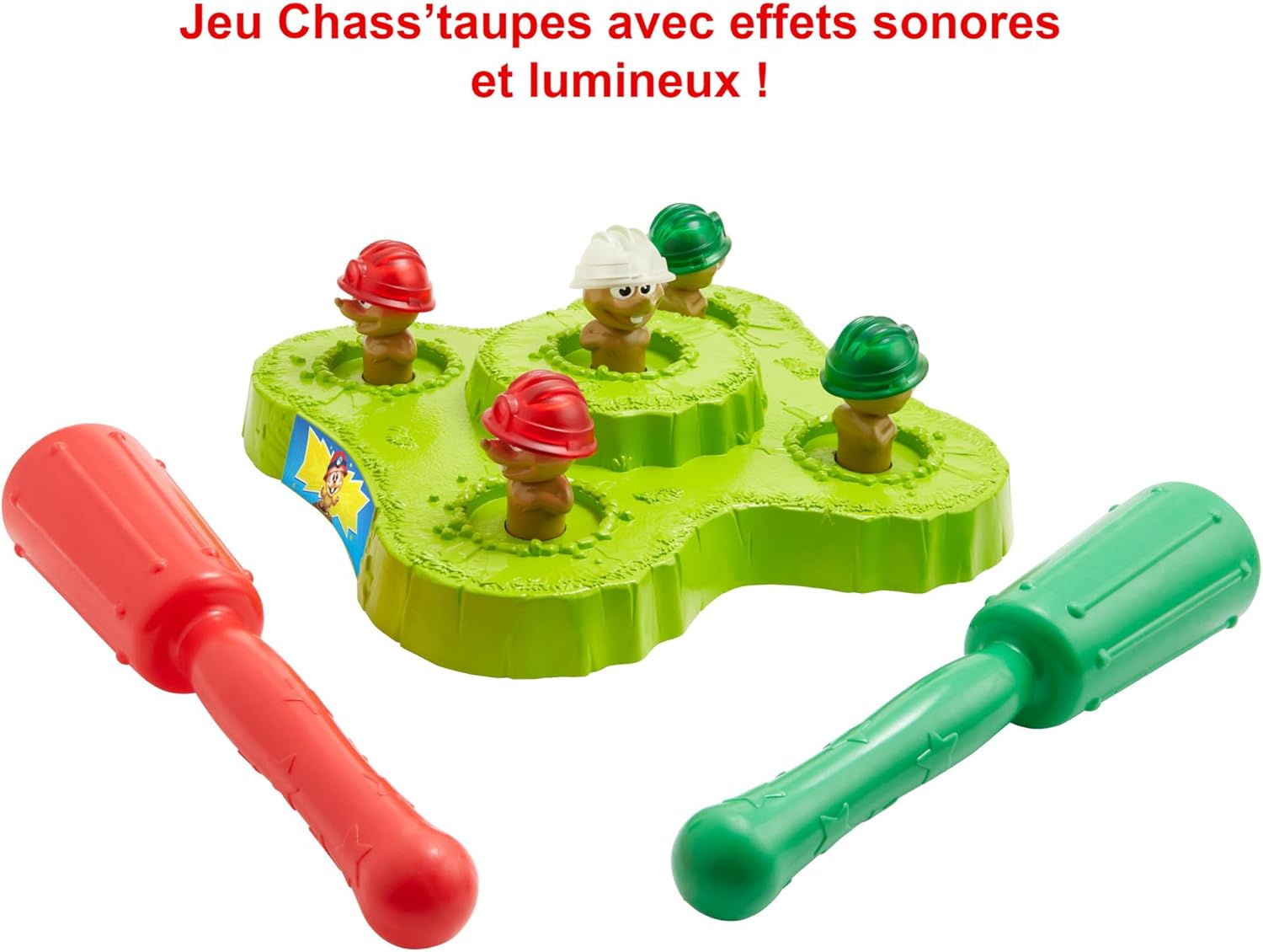 Thumbnail 2 de Mattel Games Chass'Taupes, Jeu D'Arcade Interactif — Le plaisir rapide pour toute la famille