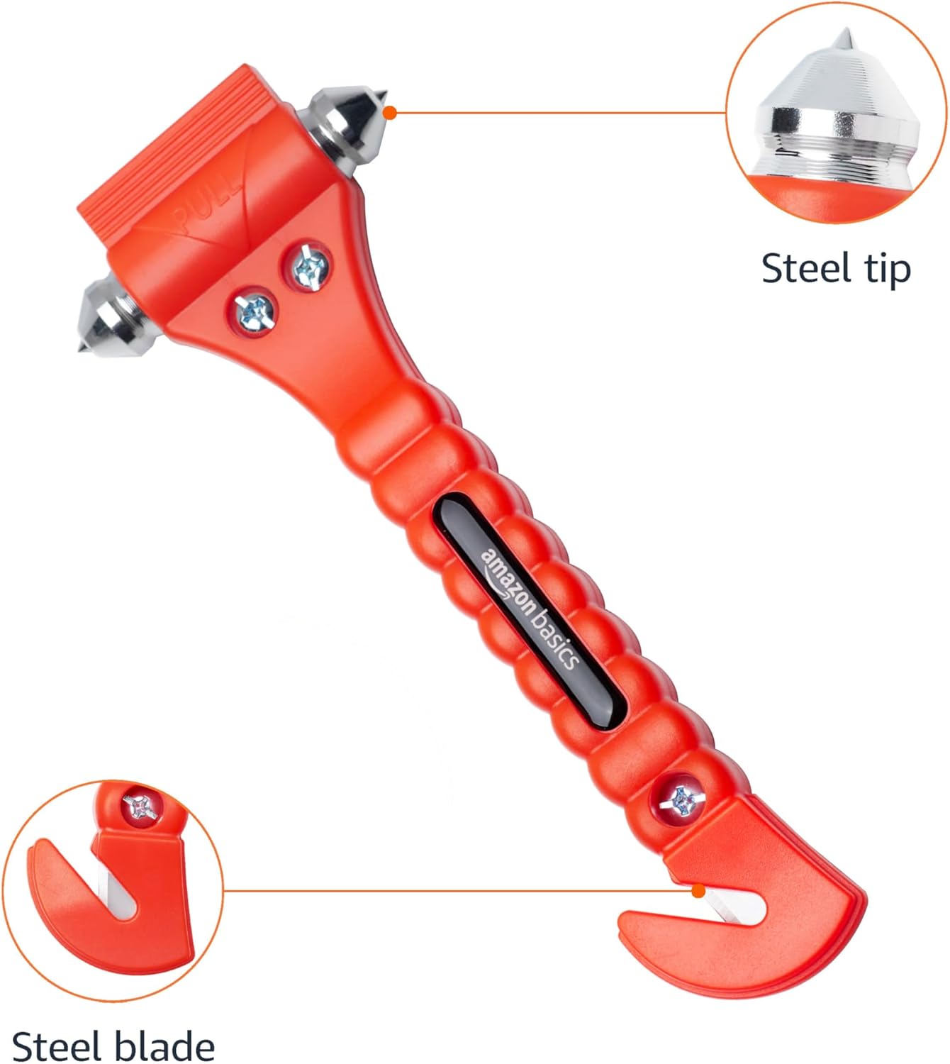 Thumbnail 1 de Amazon Basics Emergency Seat Belt Cutter and Window Hammer – 2-Pack