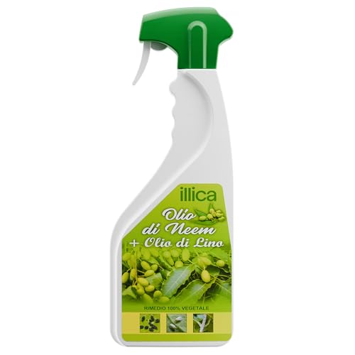 Detalle de Olio di Neem per Piante + Olio di Lino per Piante 1000ml – Illica, Insetticida Naturale per Ort o Giardino e Piante in Vaso