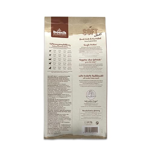 Detalle de Bosch HPC Soft Hundefutter halbfeucht Land-Ente & Kartoffel, 2,5 kg